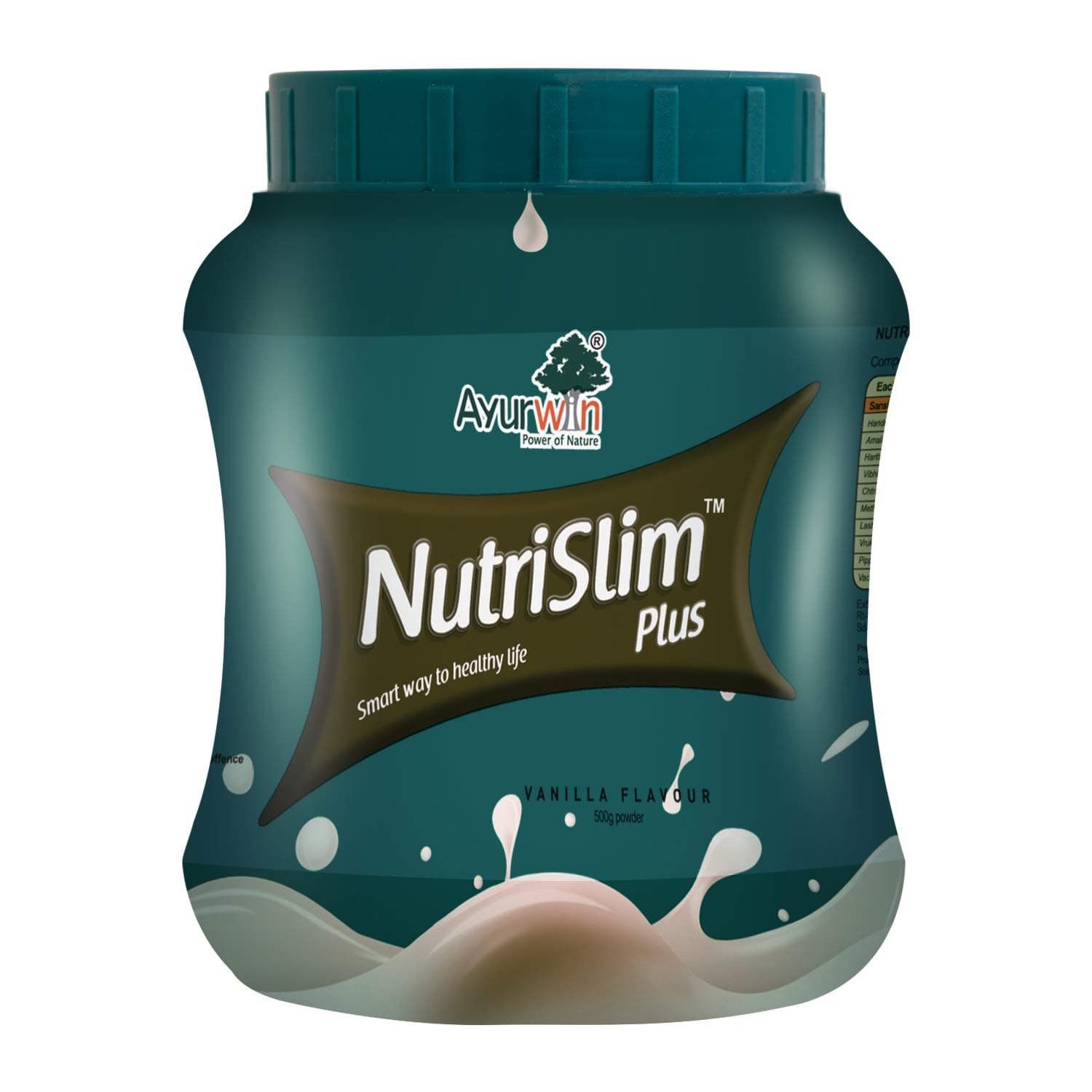 Ayurwin Nutrislim Plus Powder - 500 Gm (Vanilla Flavour)