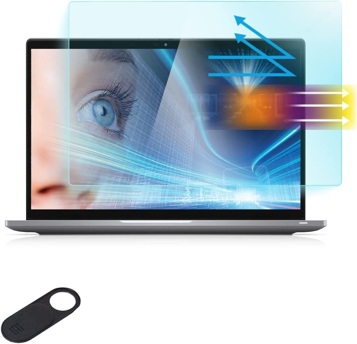 Anti-Blue Light Glare Screen Protector for 13.3" Dell Latitude 13 3310 3320 5300 5320 5330 5340 5350 7310 7320 7330 7340, Dell ChromeBook/Vostro 3380 5300 5301 5390 5391 7306 7310 7380 7390 7391