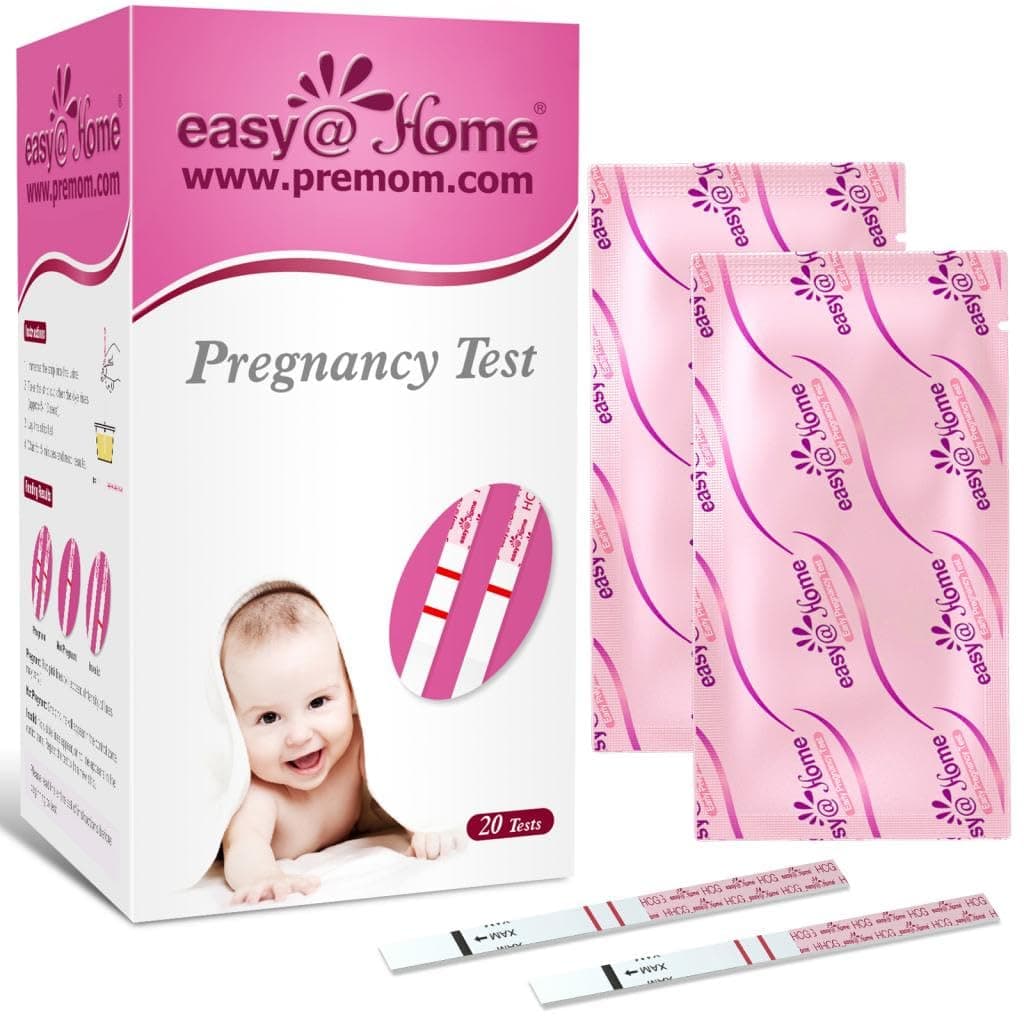 20 Pregnancy Test Strips for Early Detection 10 MIU/ml-Width of 5mm