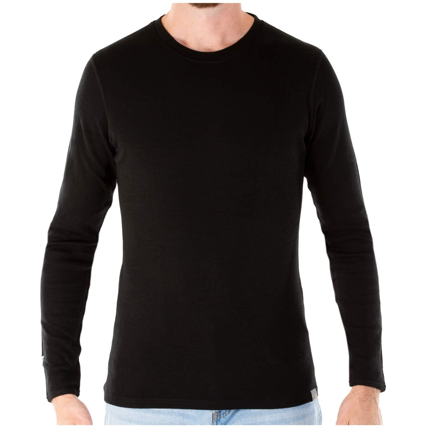 Mens Merino Wool Long Sleeve Base Layer
