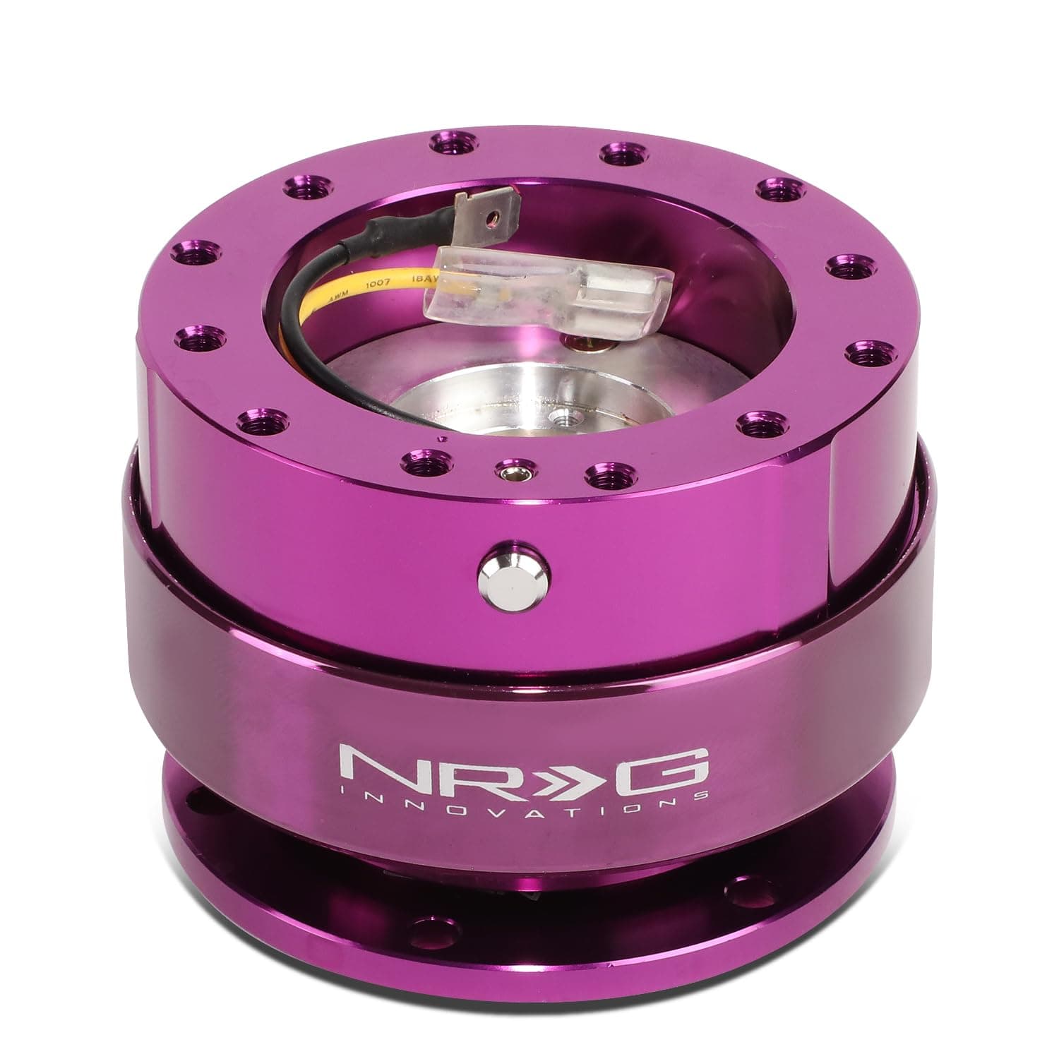 NRG-SRK-200PPPP Gen 2.0 Steering Wheel Quick Release Adapter 6-HOLE with Mounting Bolts (Purple Body/Purple Ring) 6-Hole Design