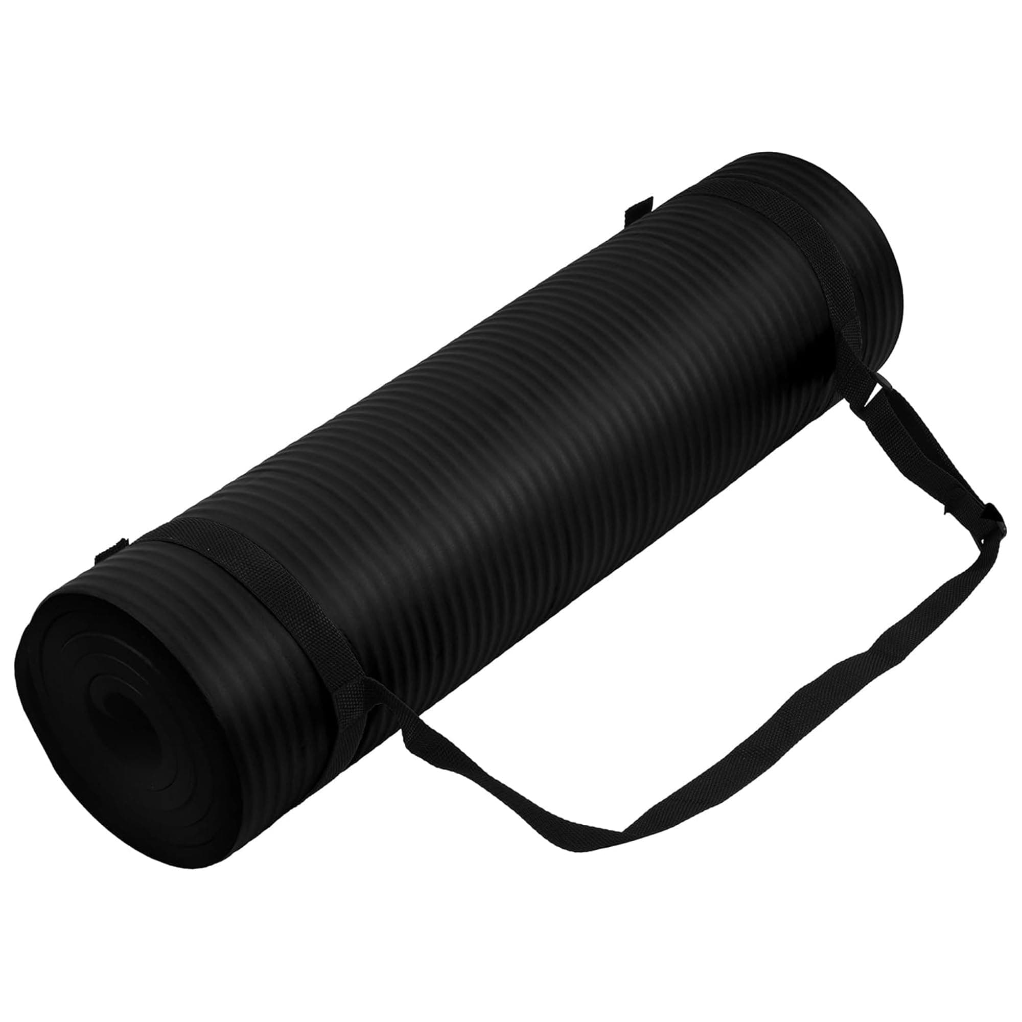 Yoga Mat, 1/2-Inch Extra Thick High Density Exercise Mat, Anti-Tear Exercise Yoga Mat with Carrying Strap, Suitable for Various Yoga Exercises