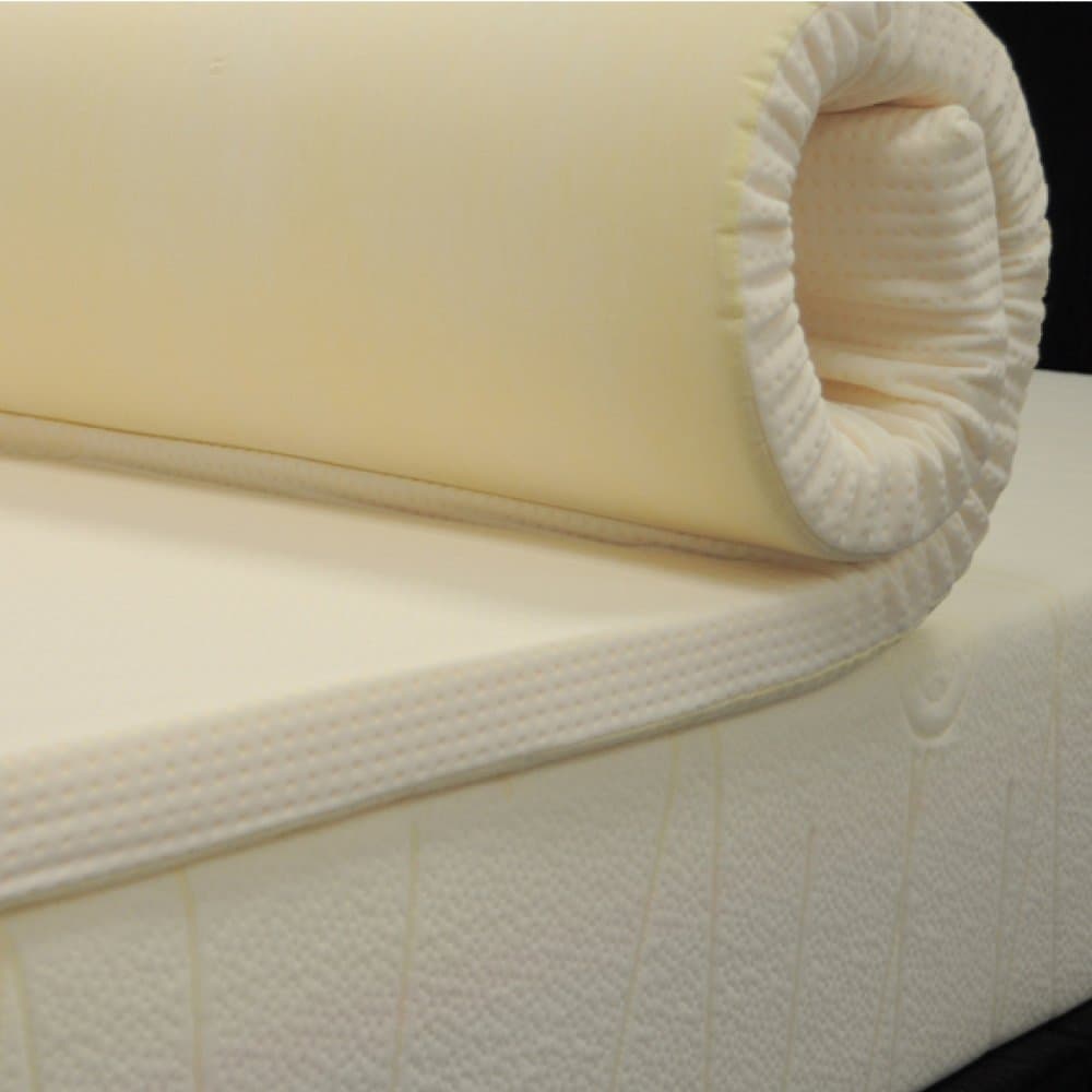 Memory Foam Warehouse - 3FT Single 5cm (2") 45kg - Memory Foam Mattress Topper - Including FREE Poly-Cotton Cover - 90cm x 190cm x 5cm