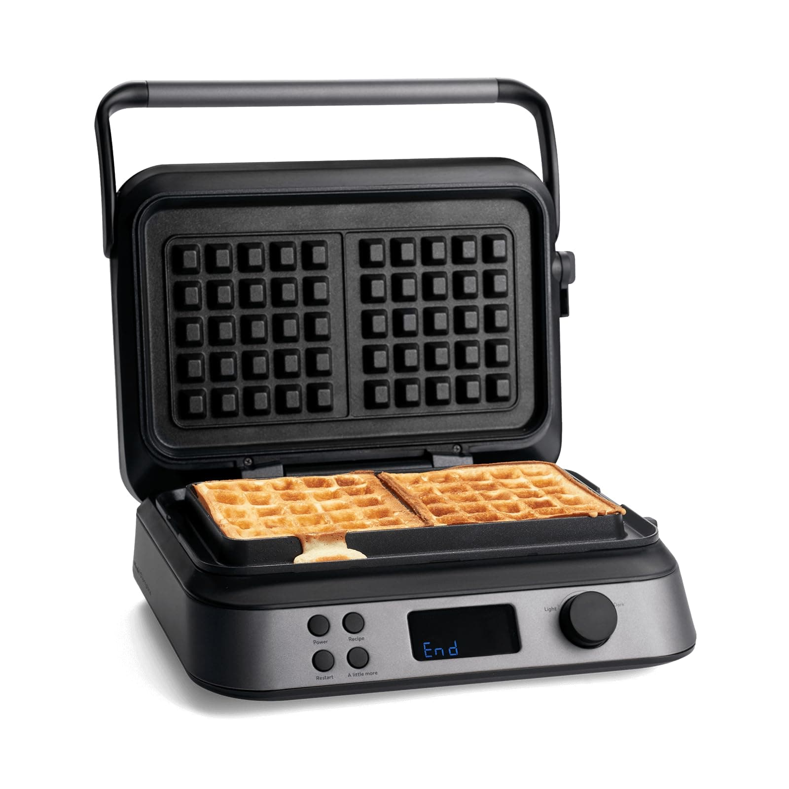 Springlane Kitchen Waffle iron Wanda 1600 W, double waffle maker for Belgian waffles, practical overflow groove