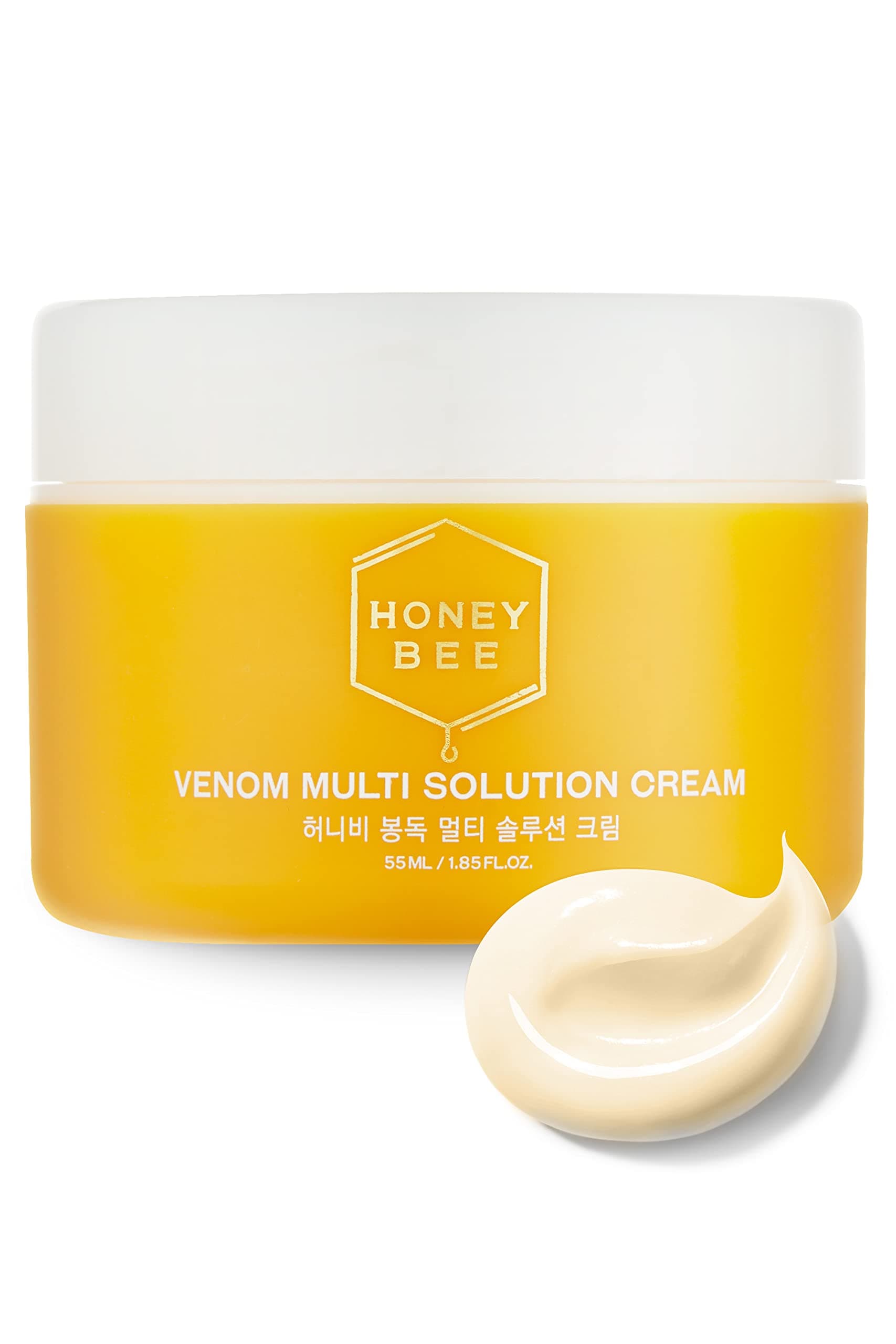 Honey Bee Venom Multi Solution Cream | All-In-One Daily Face Moisturizer for Sensitive Skin | Hydrating Face Cream w/Bee Venom | Korean Moisturizer Face Cream (Pack of 1, 1.85 Fl. oz)