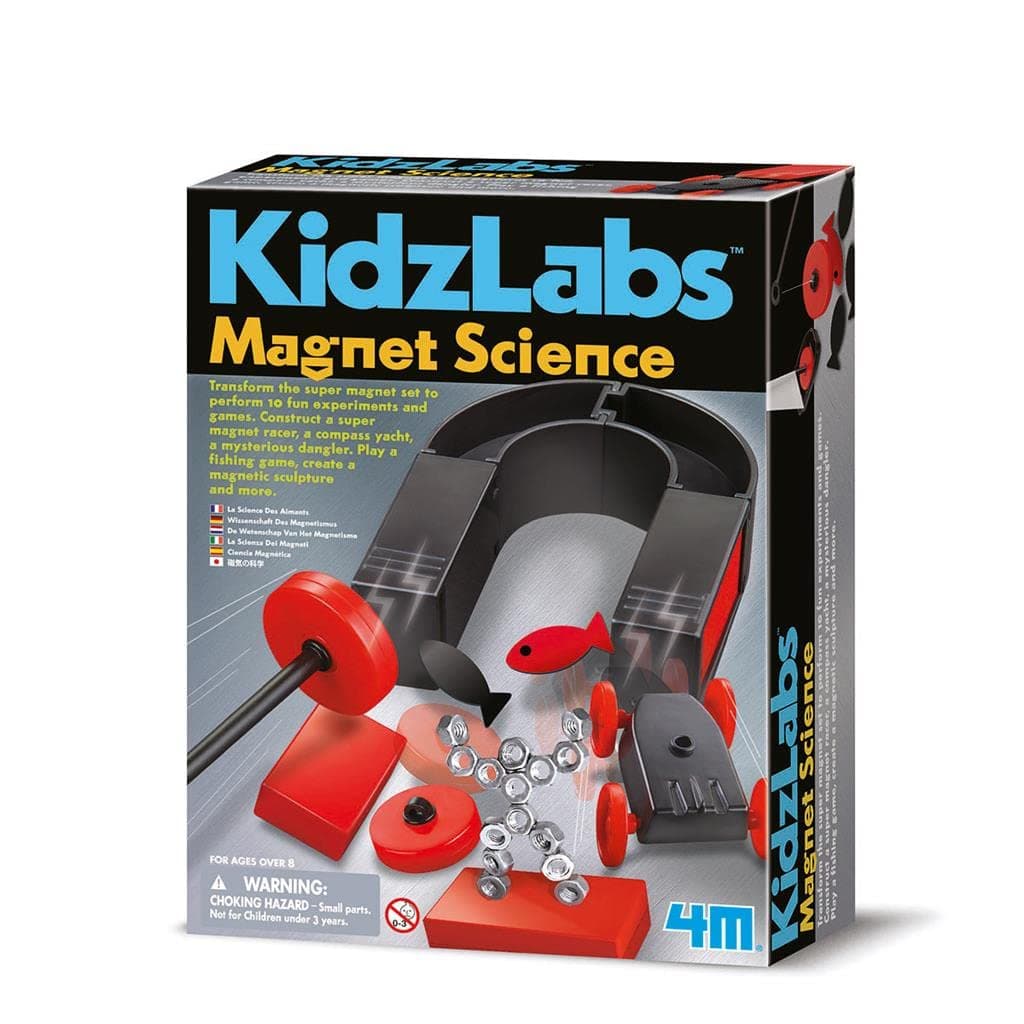 4M Kidz Labs Magnet Science, Red and Black