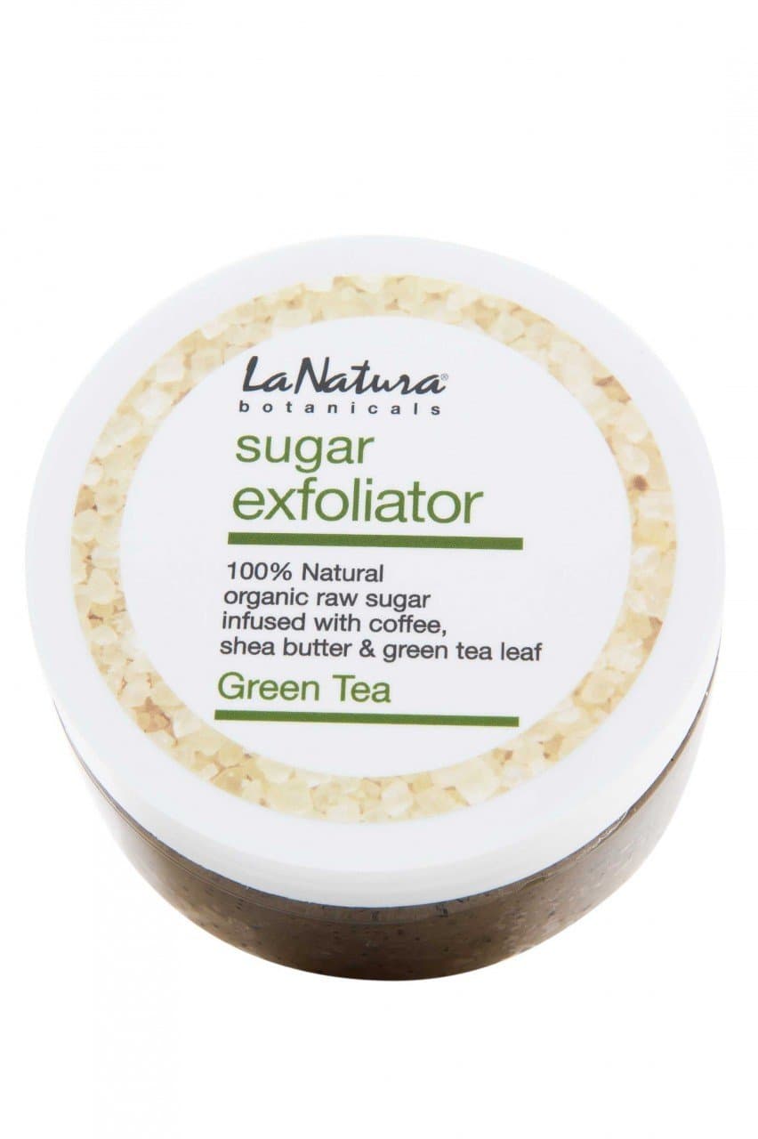 Green Tea Sugar Exfoliator with Coffee