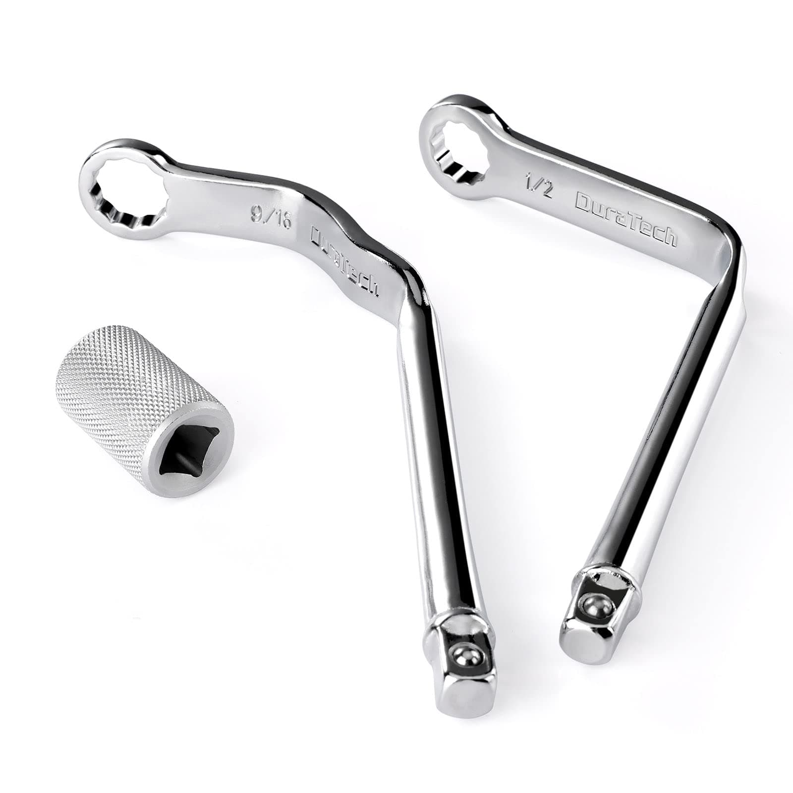 DURATECH Pro Distributor Clamp Wrench Set, SAE, 2-Piece, 1/2" & 9/16", 12 Point