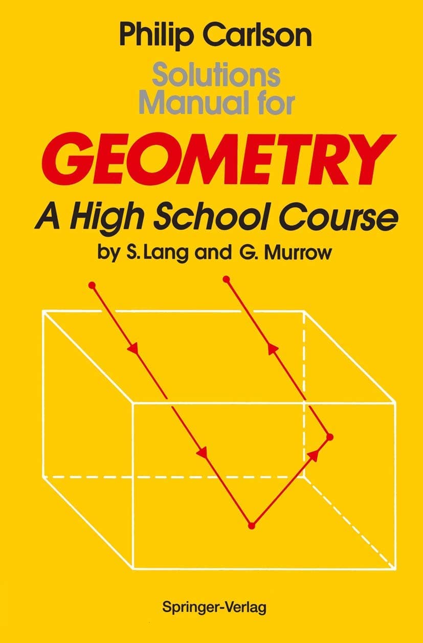 Solutions Manual for Geometry: A High School Course