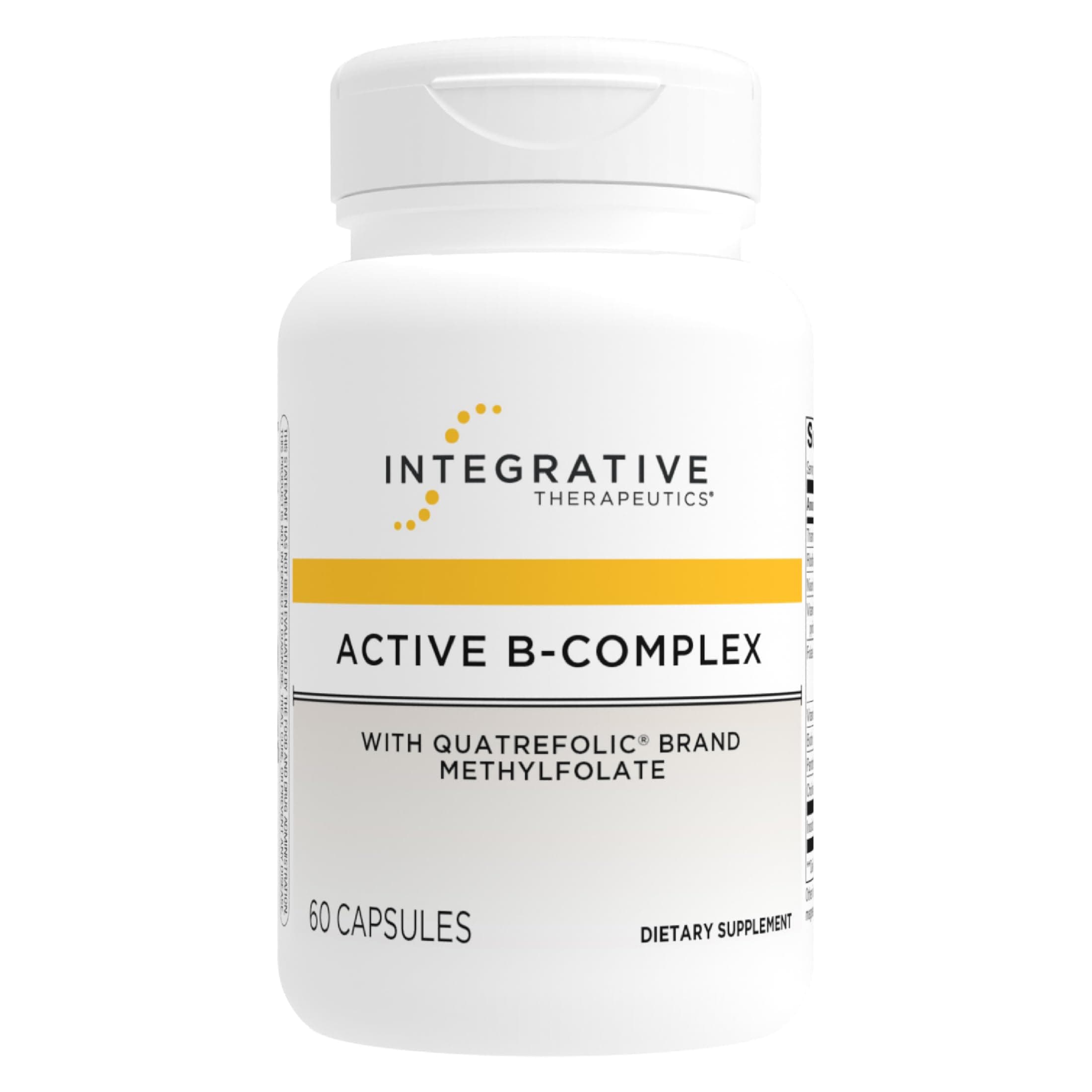 Integrative Therapeutics - Active B-Complex with Quatrefolic Brand Methylfolate - 60 Capsules