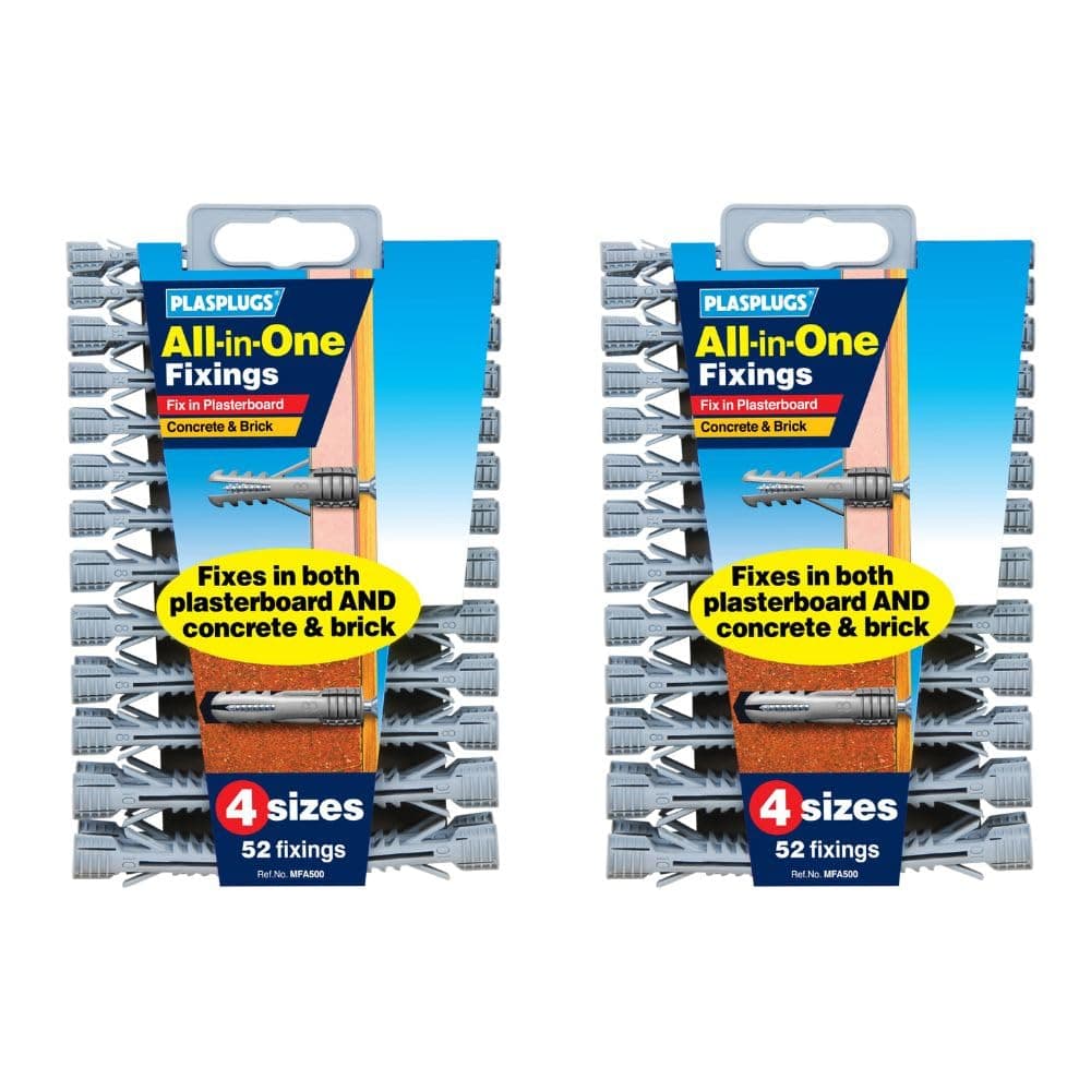 Plasplug 2 X MFA500 All-in-One Plugs includes Clip of 52