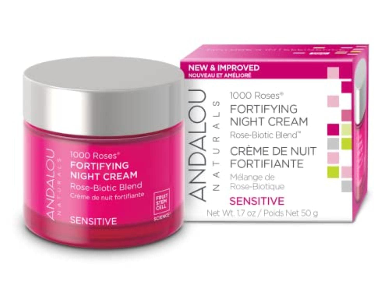 Andalou Naturals Cream Fortifying Night, 1.7 oz