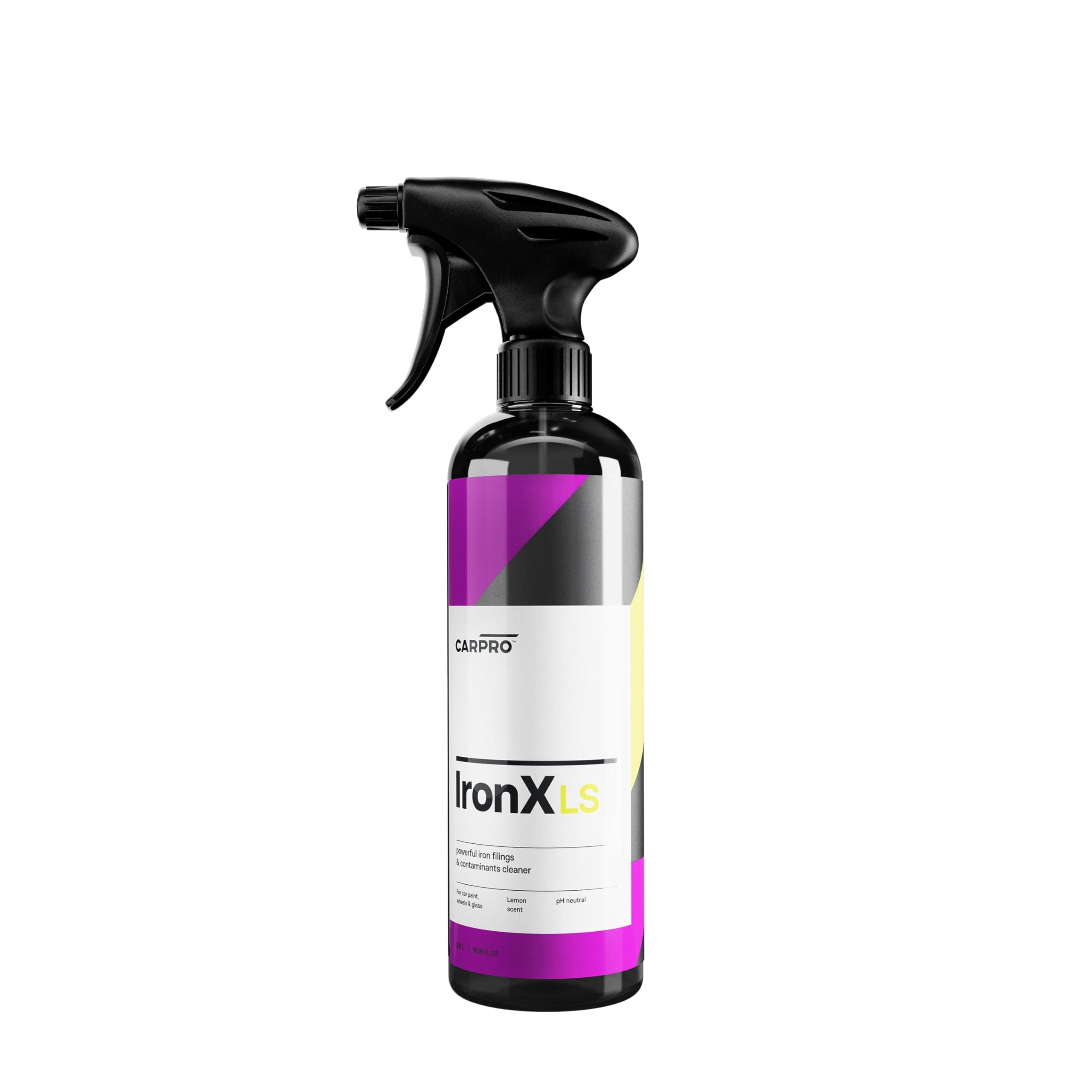CARPRO IronX Iron Remover: Lemon Scent - Stops Rust Spots and Pre-Mature Failure of the Clear Coat, Iron Contaminant Removal - 500mL with Sprayer (17oz)