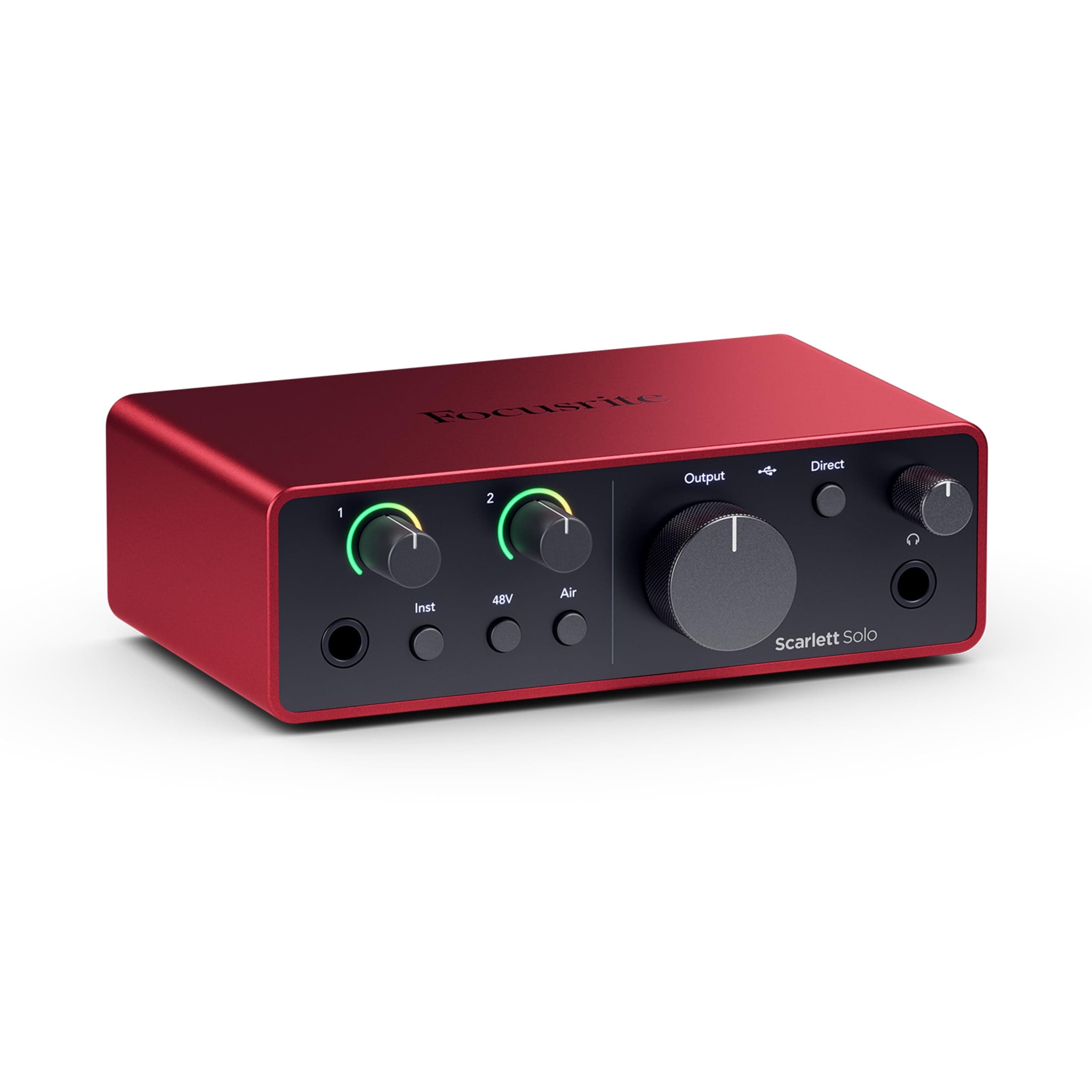 Scarlett Solo 4th Gen USB Audio Interface, for the Guitarist, Vocalist, or Producer — High-Fidelity, Studio Quality Recording, and All the Software You Need to Record