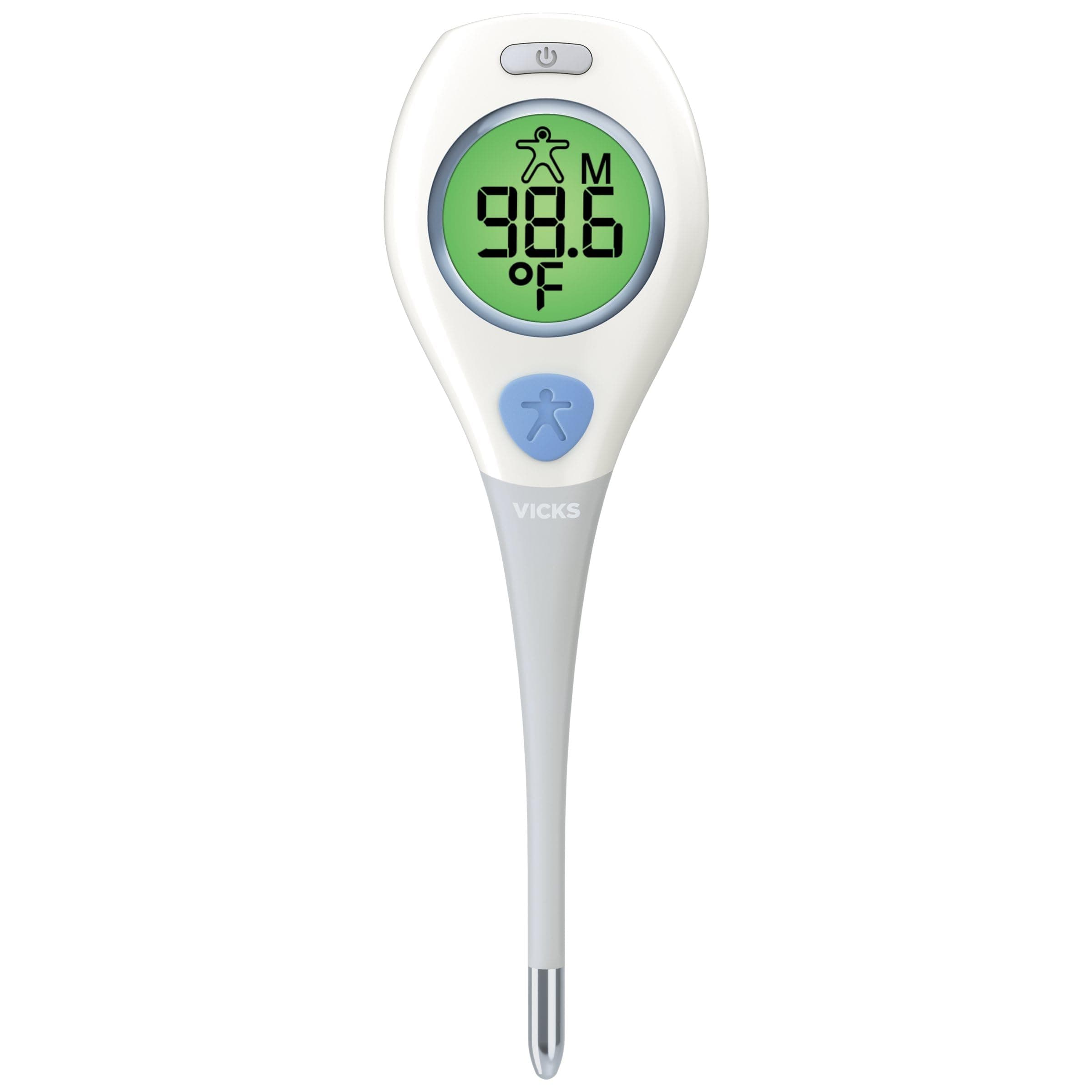 - Vicks RapidRead Digital Thermometer, Temperature Readings in 2 Seconds, Use as Oral Thermometer, Baby Rectal Thermometer or Under the Arm, Water Resistant