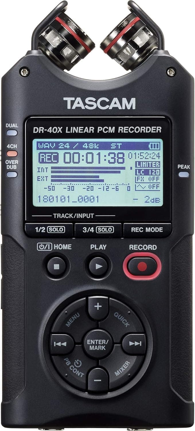 DR-40X Four Track Handheld Recorder and USB Interface