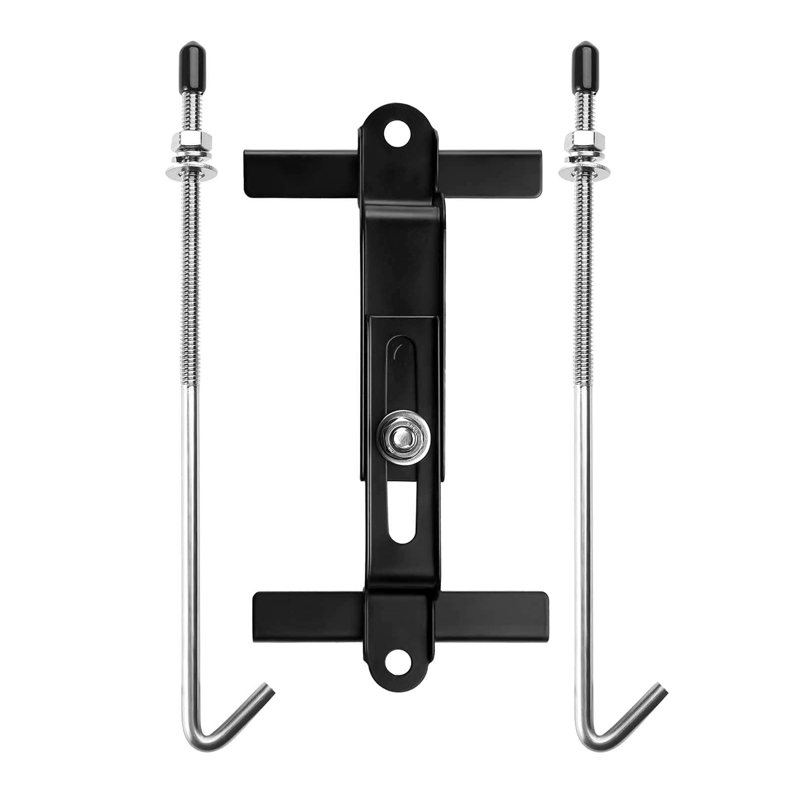 Adjustable Battery Hold Down,Universal Crossbar with 18-8 (304) Stainless Steel J Bolt Sets (9 inch Bolts)