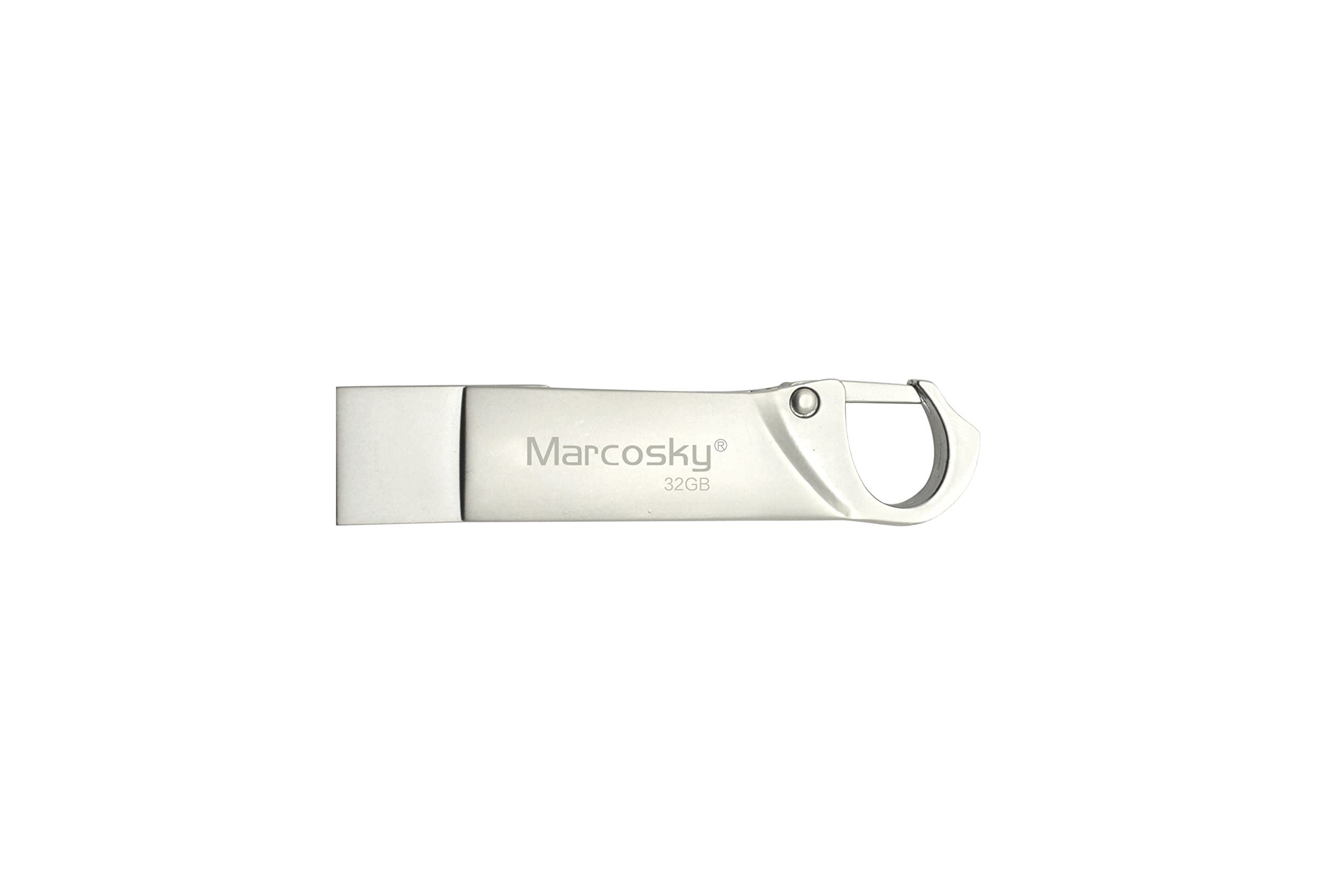 USB Flash Drives for Android 32 GB Pen-Drive Memory Storage, Marcosky Jump Drive Lightning Memory Stick External Storage, Memory Expansion for Android Computers (32G)