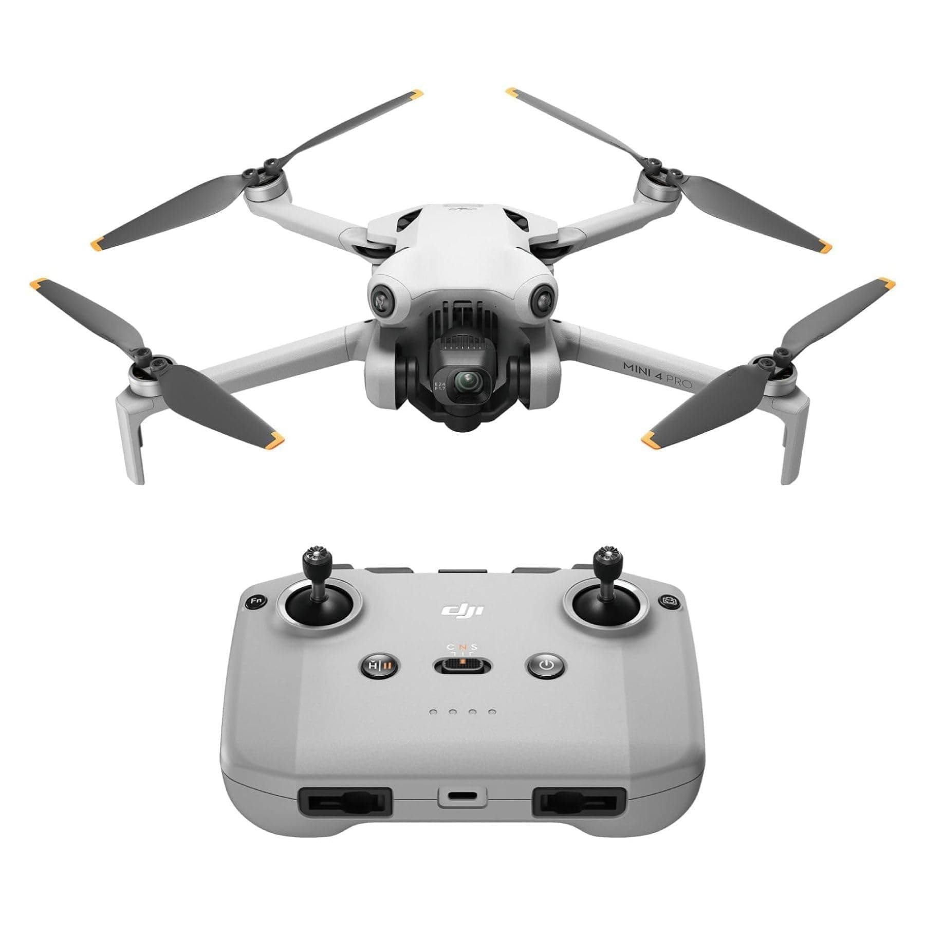 DJI Mini 4 Pro (DJI RC-N2), Folding Mini-Drone with 4K HDR Video Camera for Adults, Under 0.549 lbs/249 g, 34 Mins Flight Time, 20 km Max Video Transmission Distance, Omnidirectional Vision Sensing