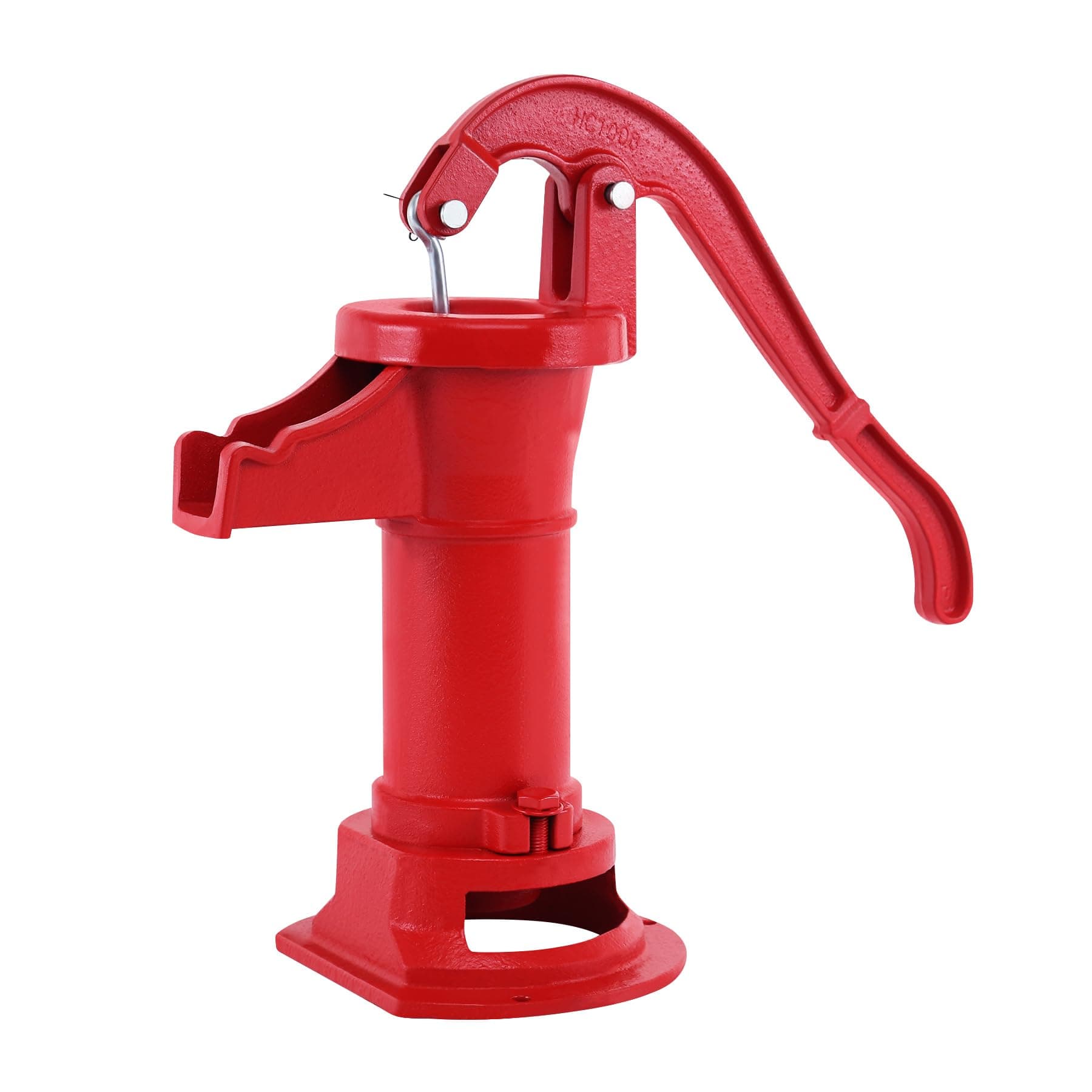 SAMGER S Antique Adjustable Red Manual Well Pitcher Pump, 25ft Maximum Lift, Cast Iron, Water Pump