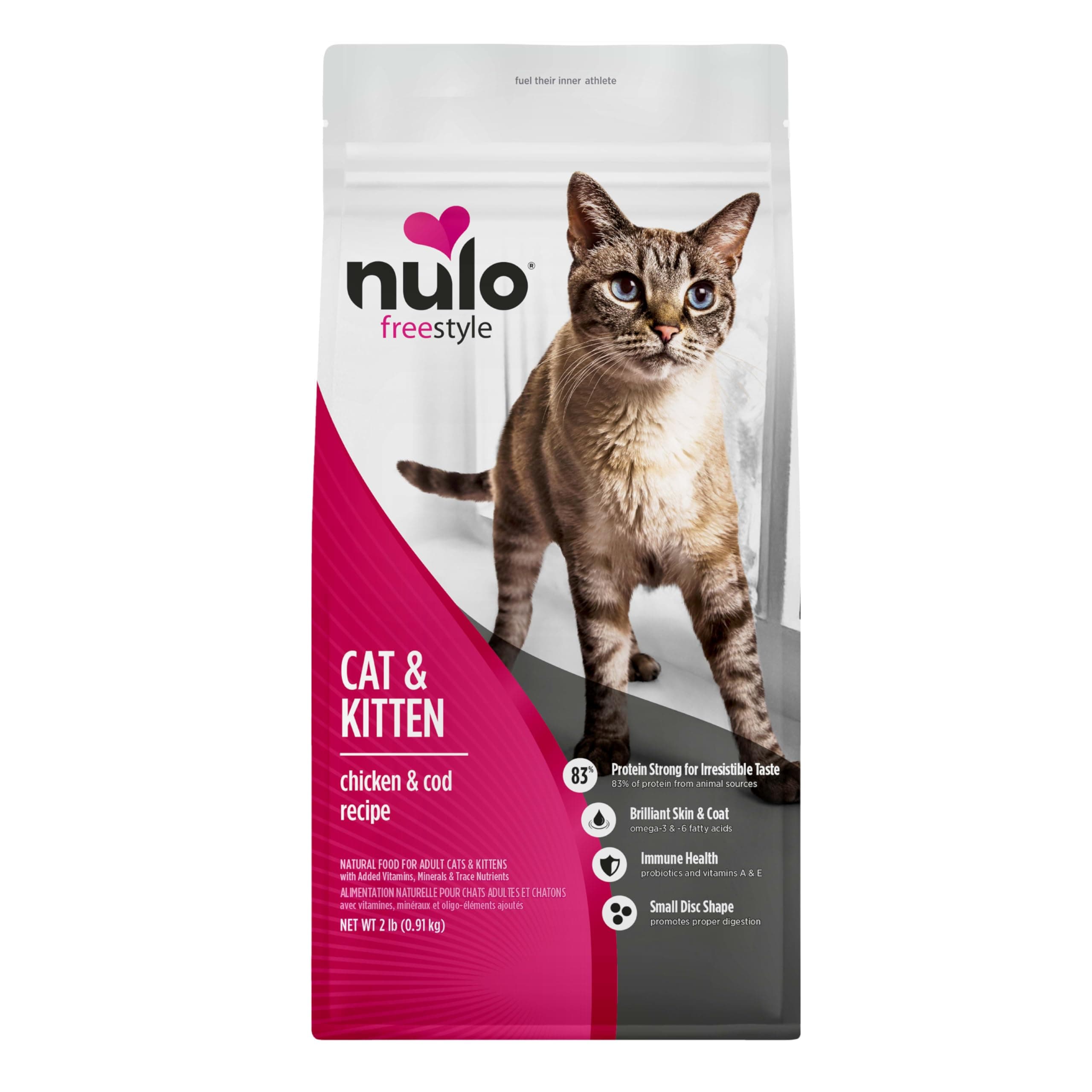 Nulo FreeStyle Cat & Kitten Grain-Free Chicken & Cod 2LB Bag