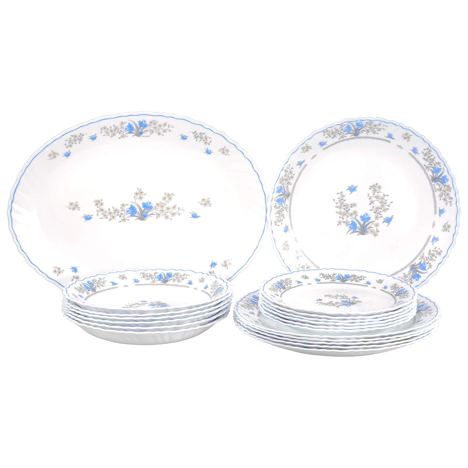 Dl7644Dinnerware Set, White, Porcelain