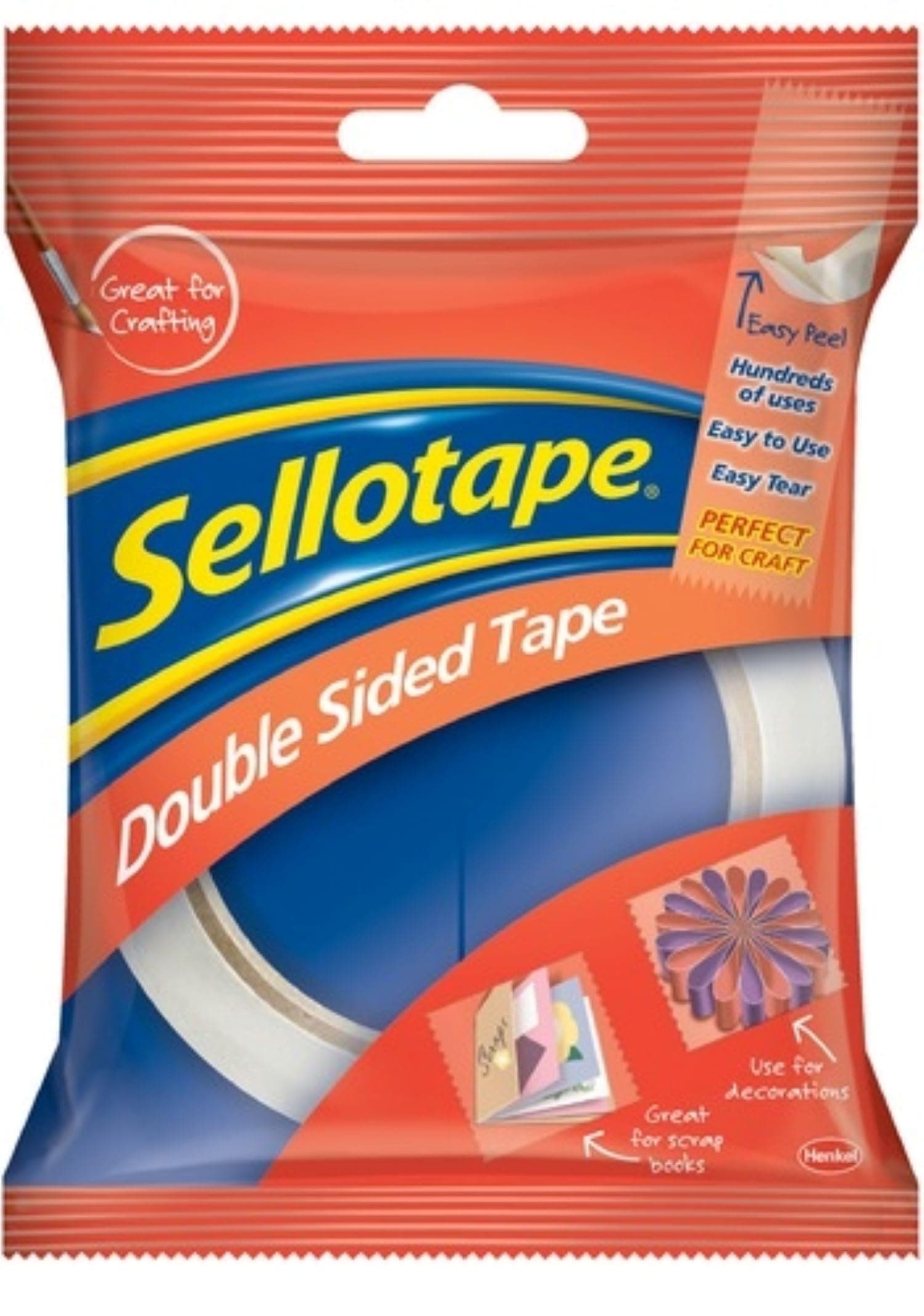 Sellotape Double Sided Tape, Strong Double Sided Tape for Everyday Use, Mount...