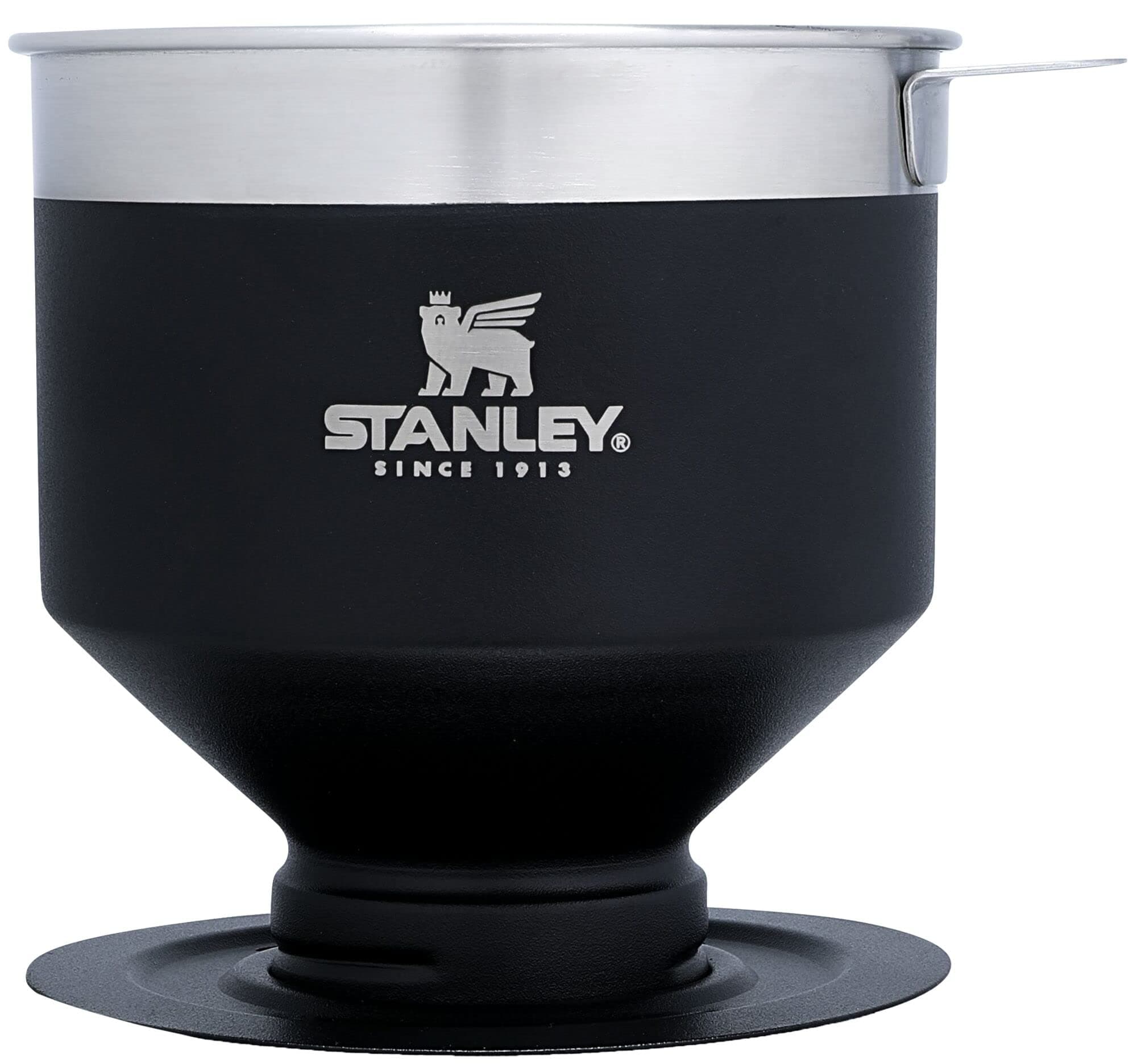 STANLEY Perfect Brew Pour Over | Manual Single Cup Coffee Maker | Drip Coffee Maker with Reusable Filter | Easy Clean Stainless Steel | BPA-Free | Matte Black