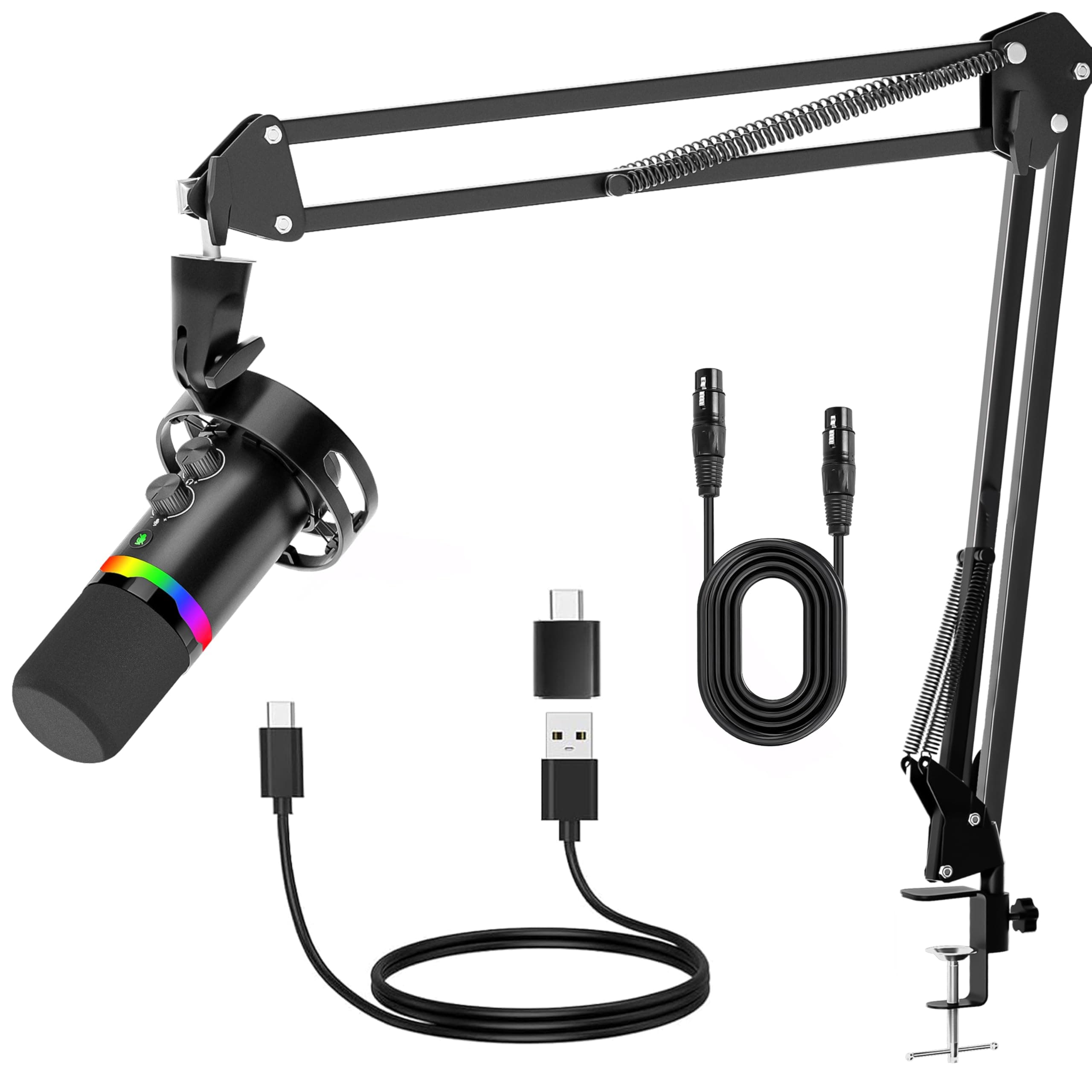 JUOPIEA Dynamic Microphone with BA37 Boom Arm