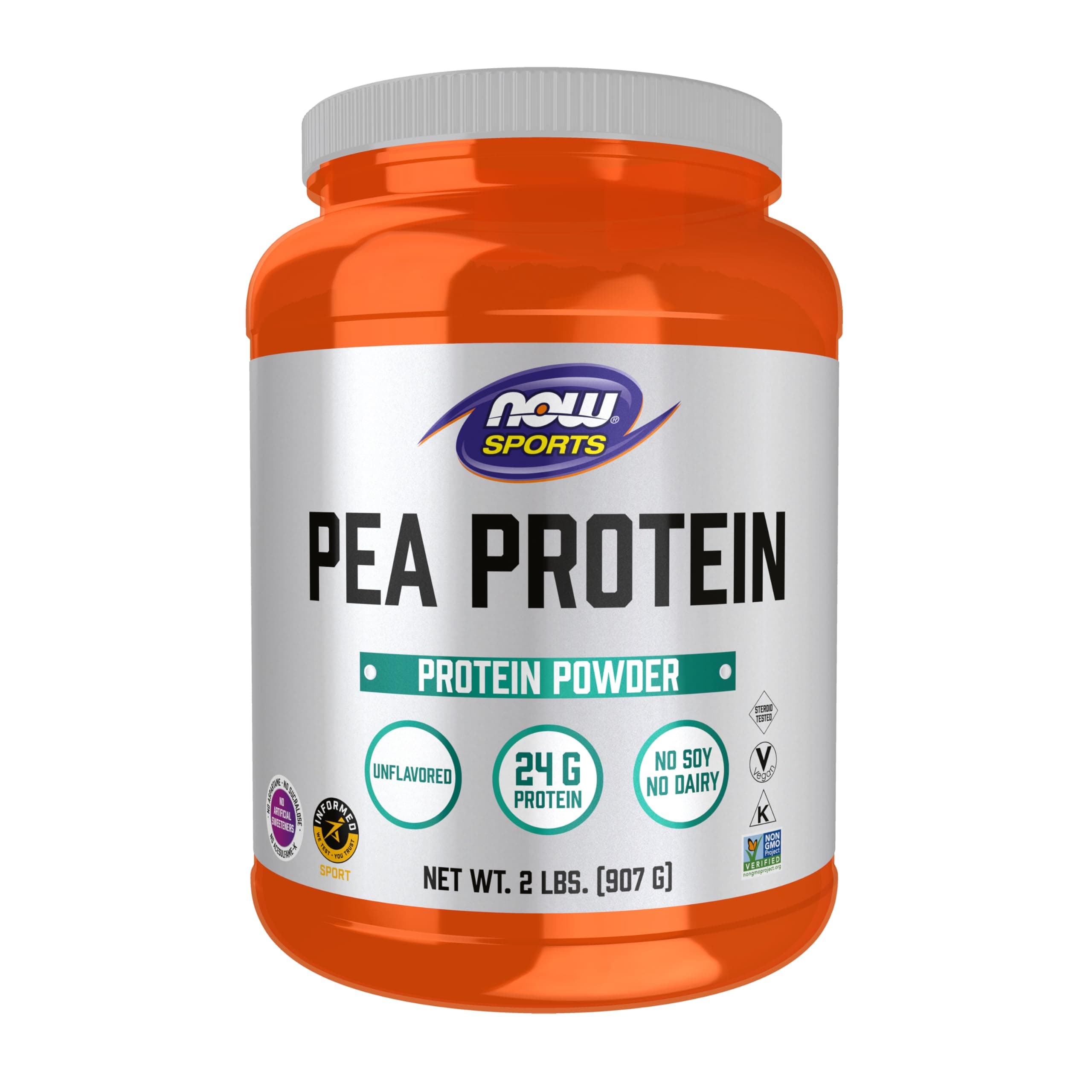 Pea Protein, Natural Unflavored, 2 lbs (907 g)