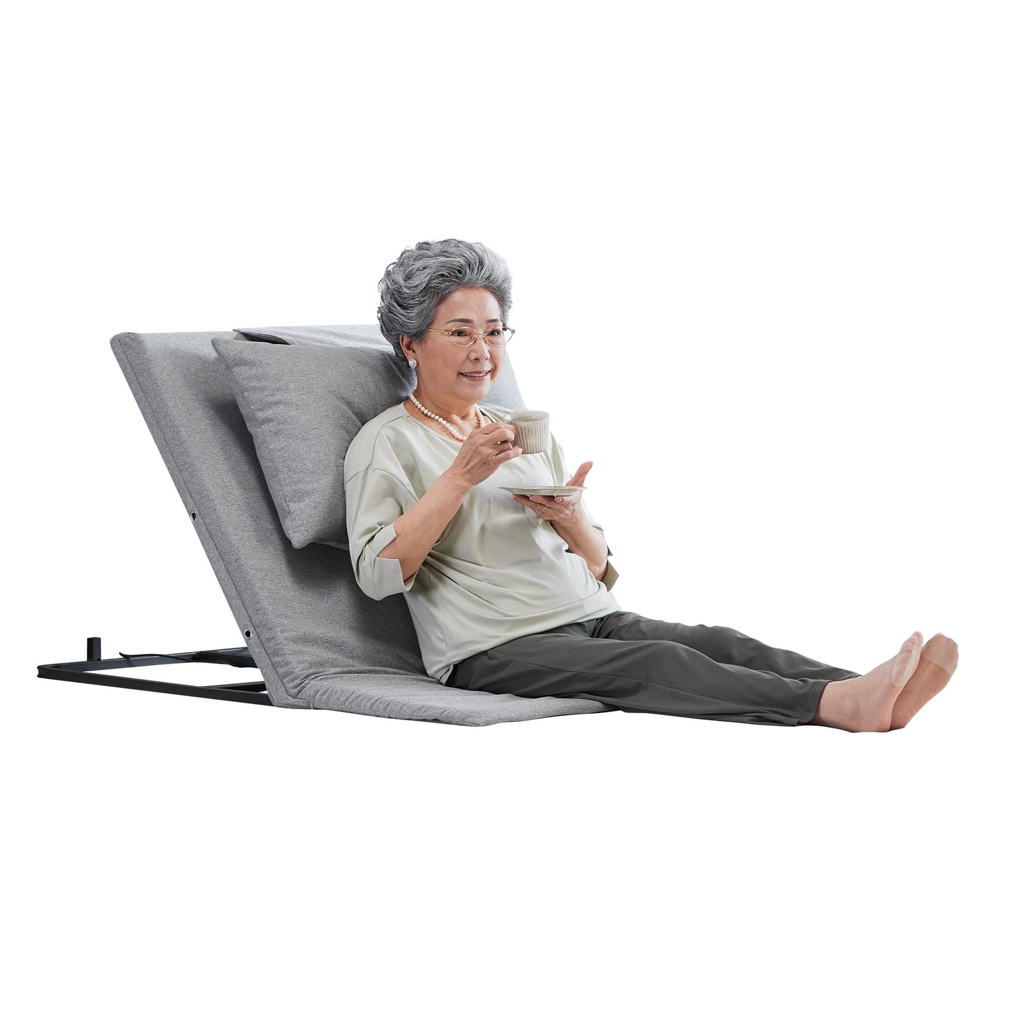 Adjustable Power Lifting Bed Backrest for Elderly Patient Injured,Sit-up Back Rest Chair for Neck Lumbar Back Support
