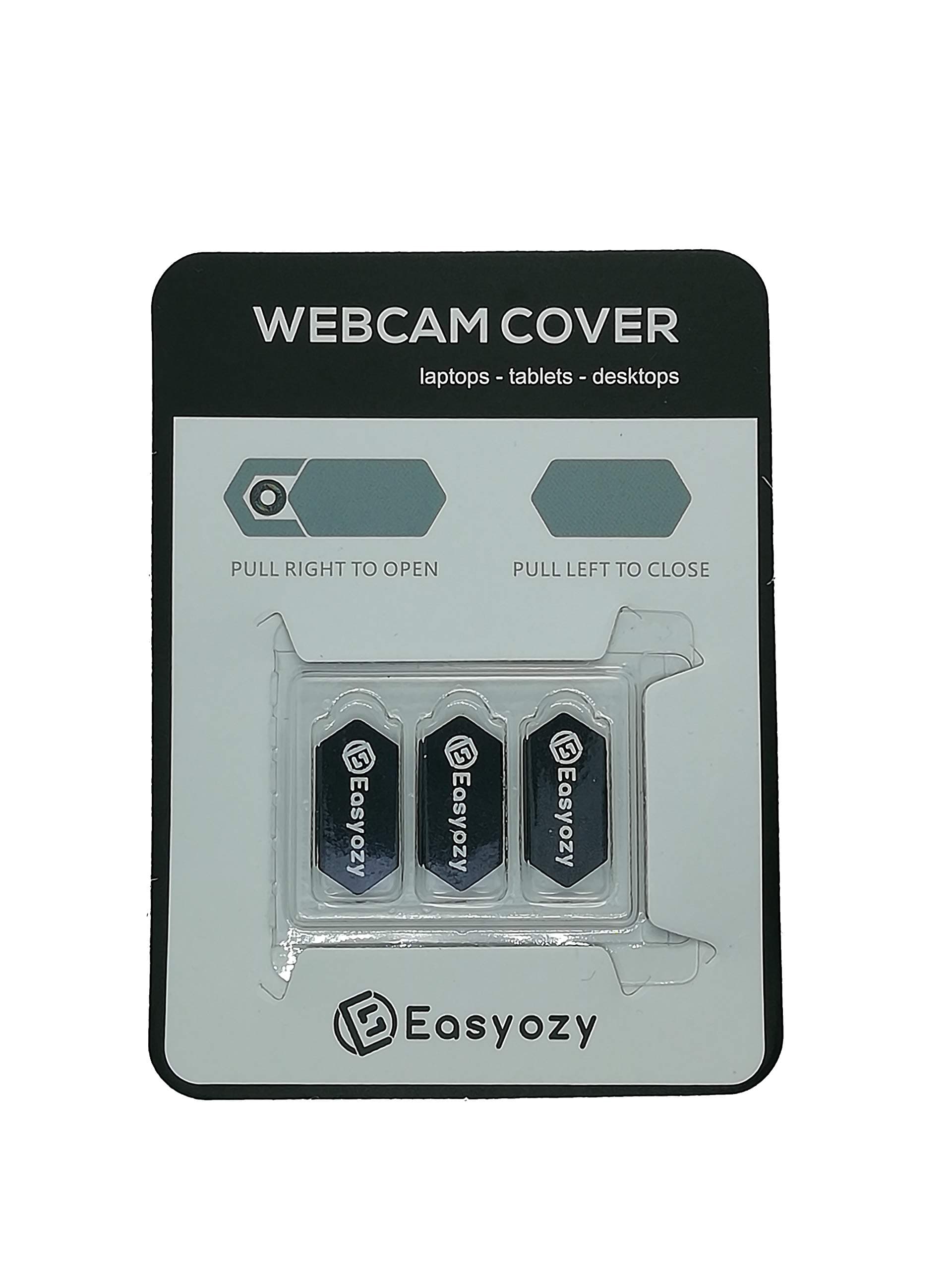Webcam Privacy Cover, For Online Security, Ultra-Slim, 3 Pack for Laptops, PCs, Tablets, Macbook, Macbook Pro, iPad