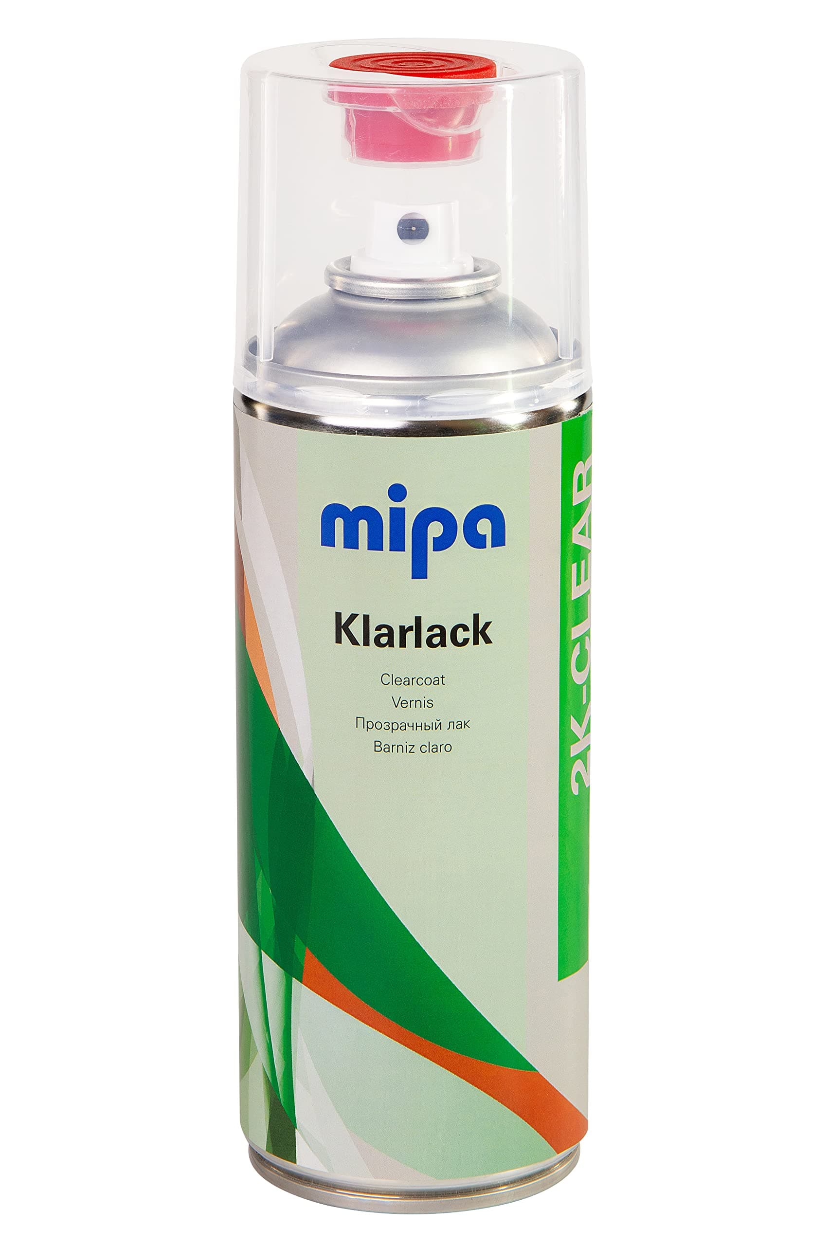 Mipa 2K Clearcoat Spray Set Including Hardener (400ML) Acrylic Clear-Over-Base Finish for Automotive and Industrial Surfaces