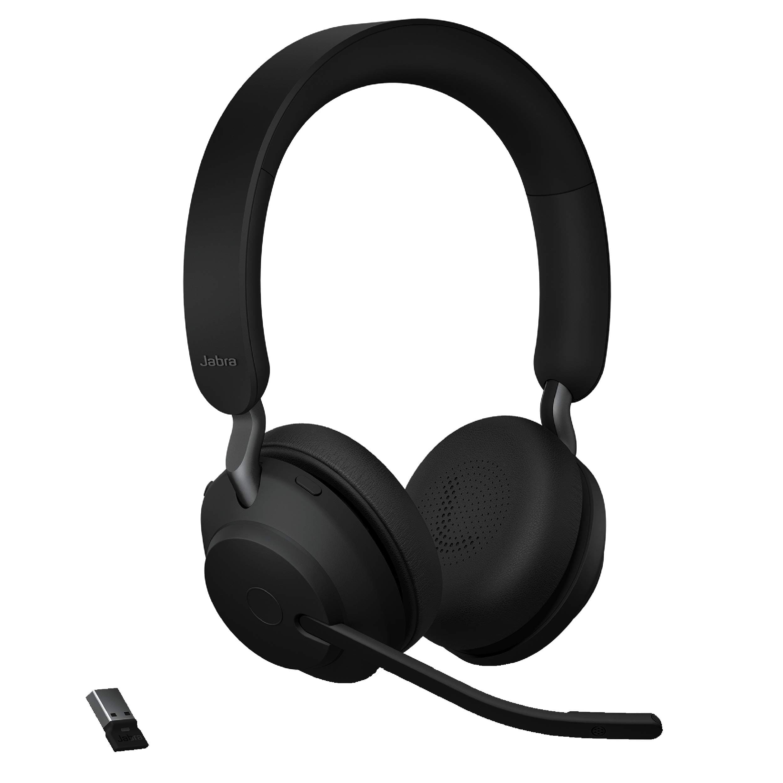 Evolve2 65 Link390a MS Bluetooth Wireless On Ear Headphone with Mic (Black)