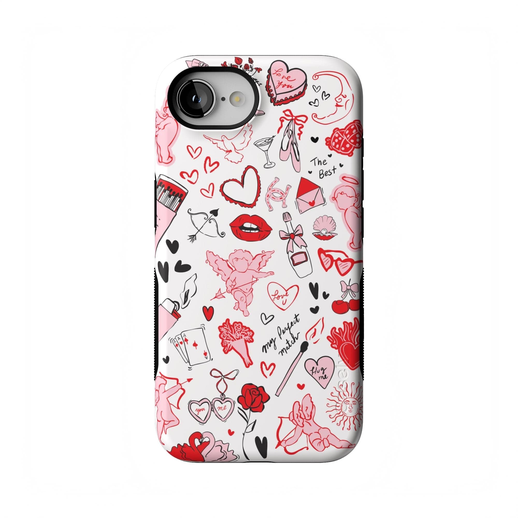 Casely iPhone 16e Case | Cupid's Touch | Collage | Compatible with MagSafe | Bold Protective Design