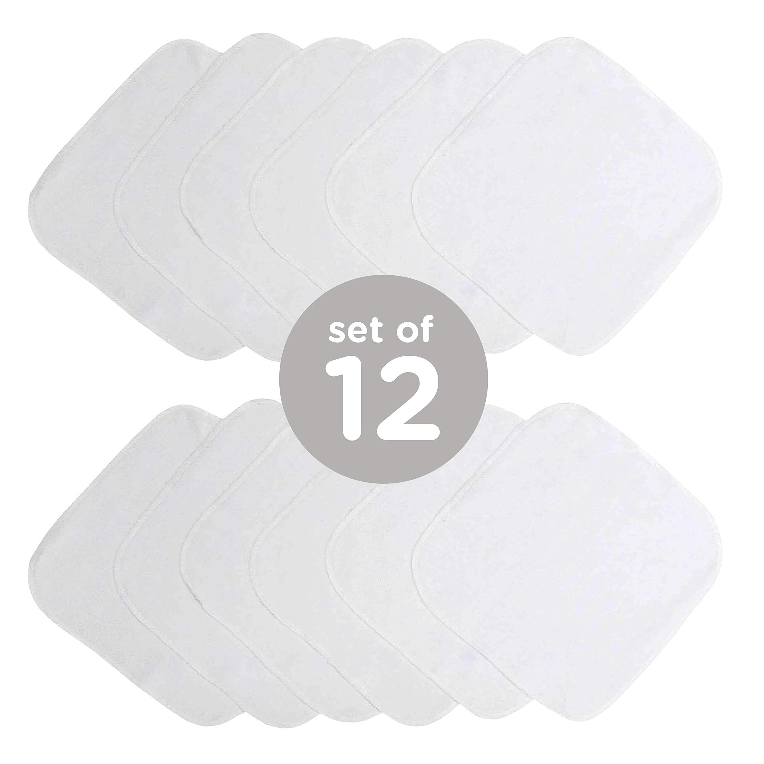 Neat Solutions 24 Piece Washcloth Set, Solid White