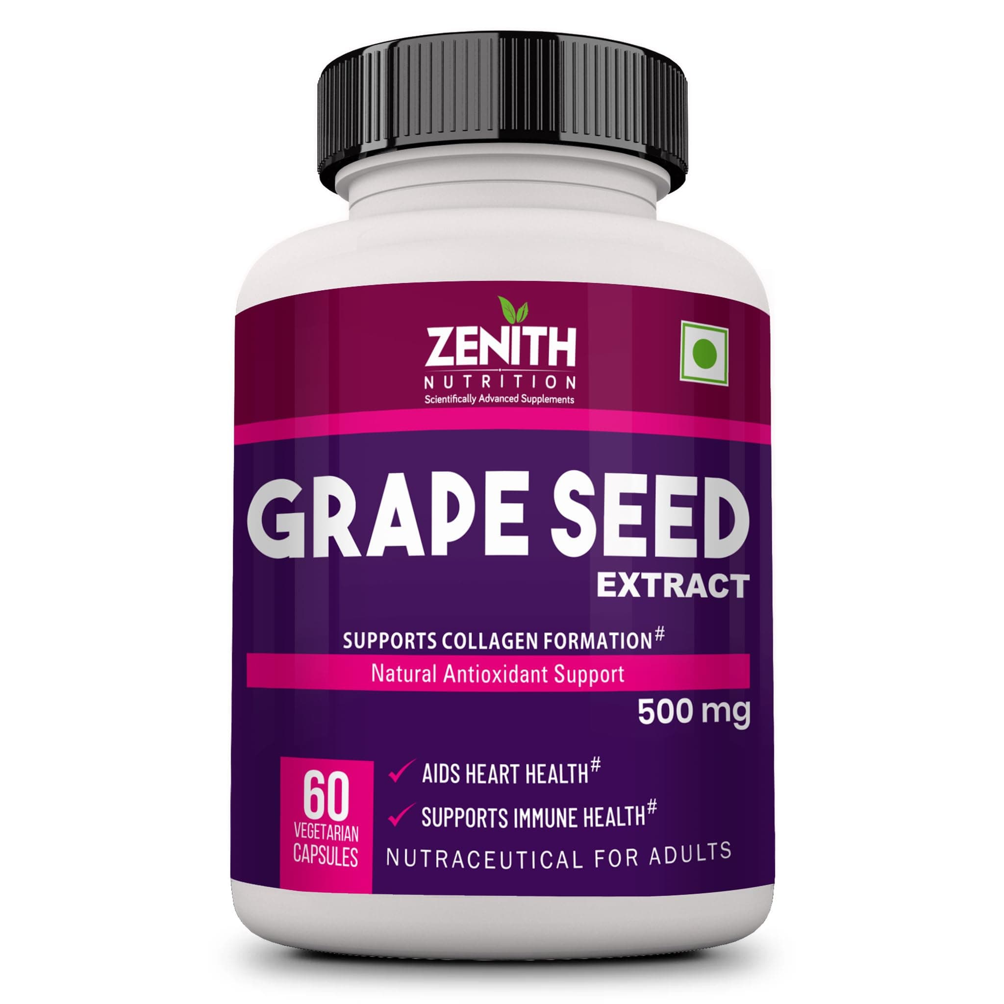 Zenith Nutrition Grape Seed Extract 500mg - 60 capsules