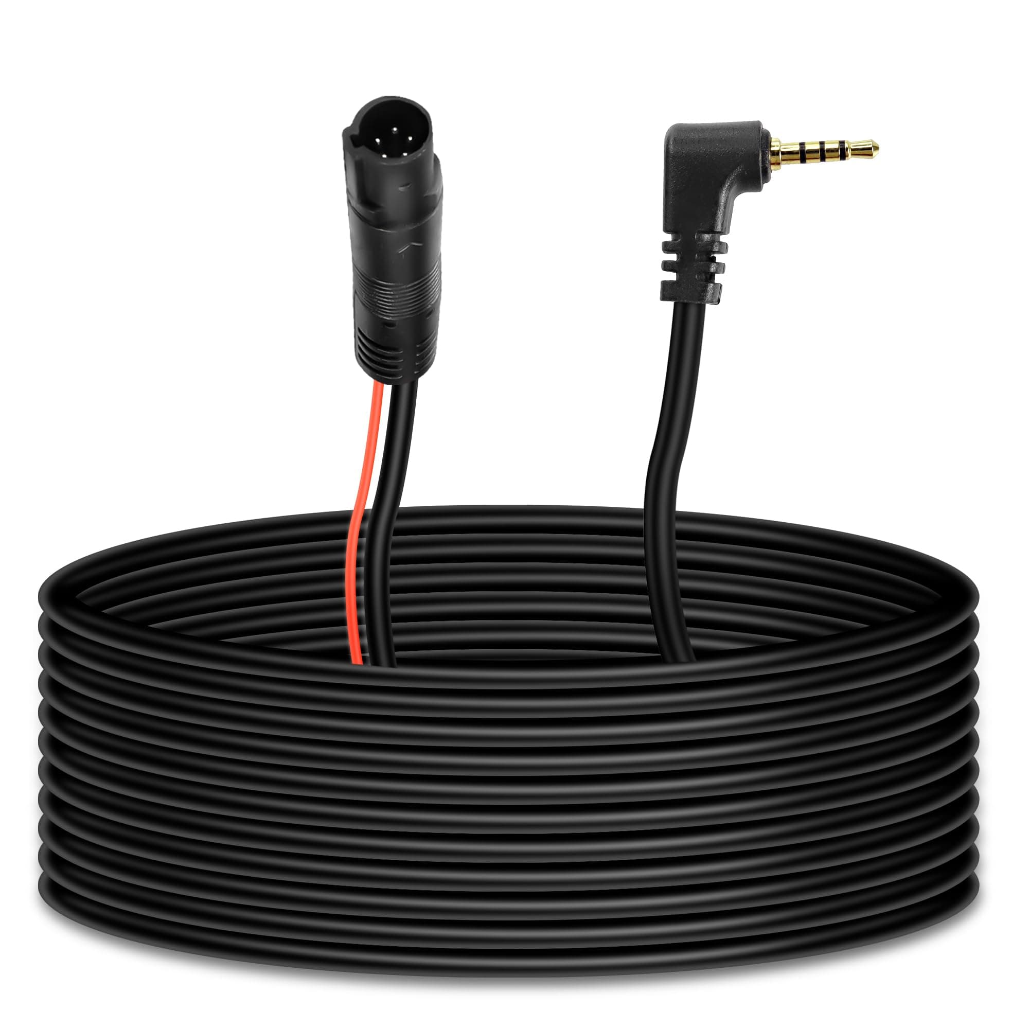 MEIRYFA 5 Pin Dash Cam Cable Rear View Camera Wire 5 Pin Male to 2.5mm Male Plug Car Backup Camera Reverse Mirror Extension Cord for Trucks,RV,Bus (10M)