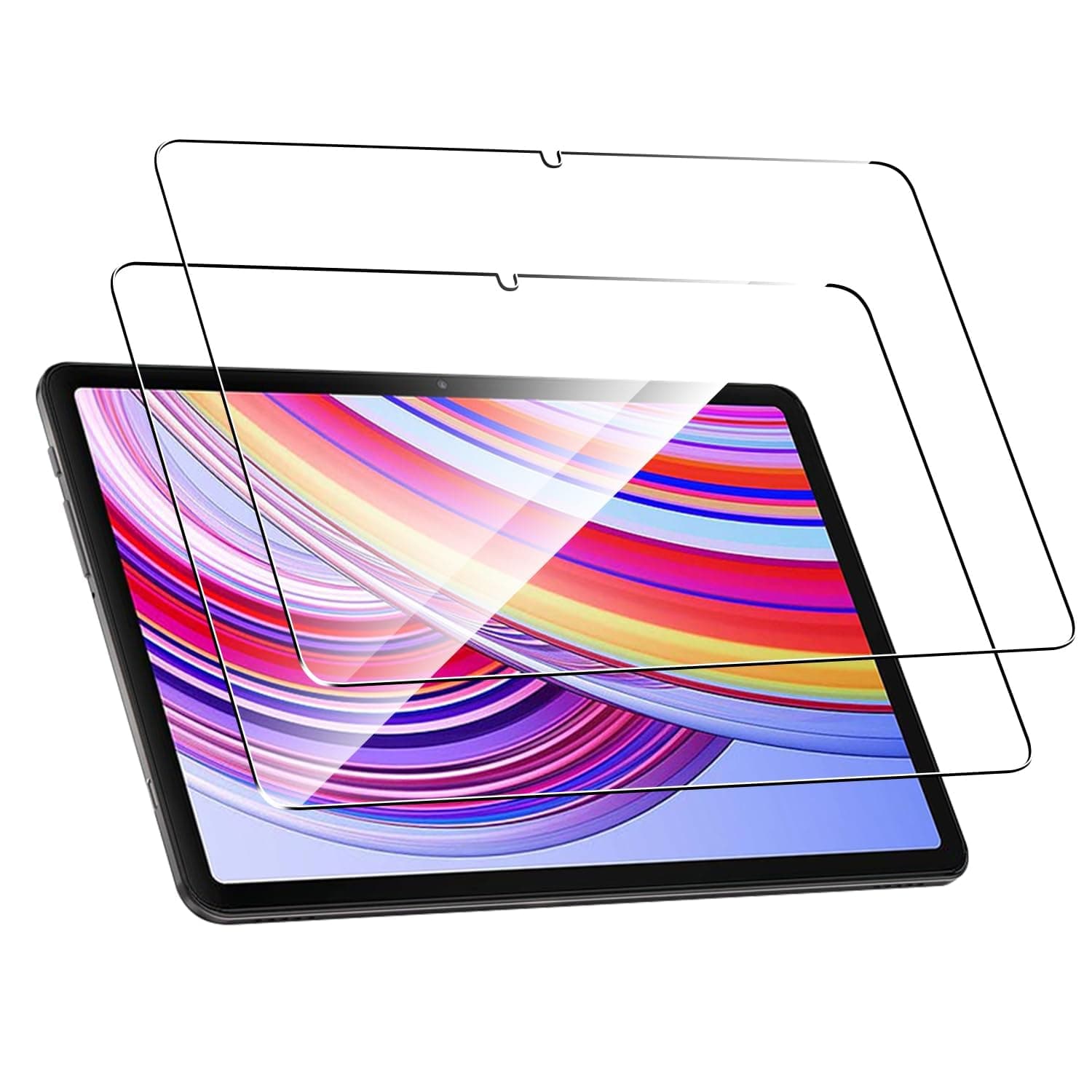 eWINNER 2Pack Screen Protector Compatible with Xiaomi Poco Pad/for Redmi Pad Pro 12.1" 2024/9H Tempered Glass Film Ultra Resistant Anti-Fingerprints HD-Clear Tablet Film