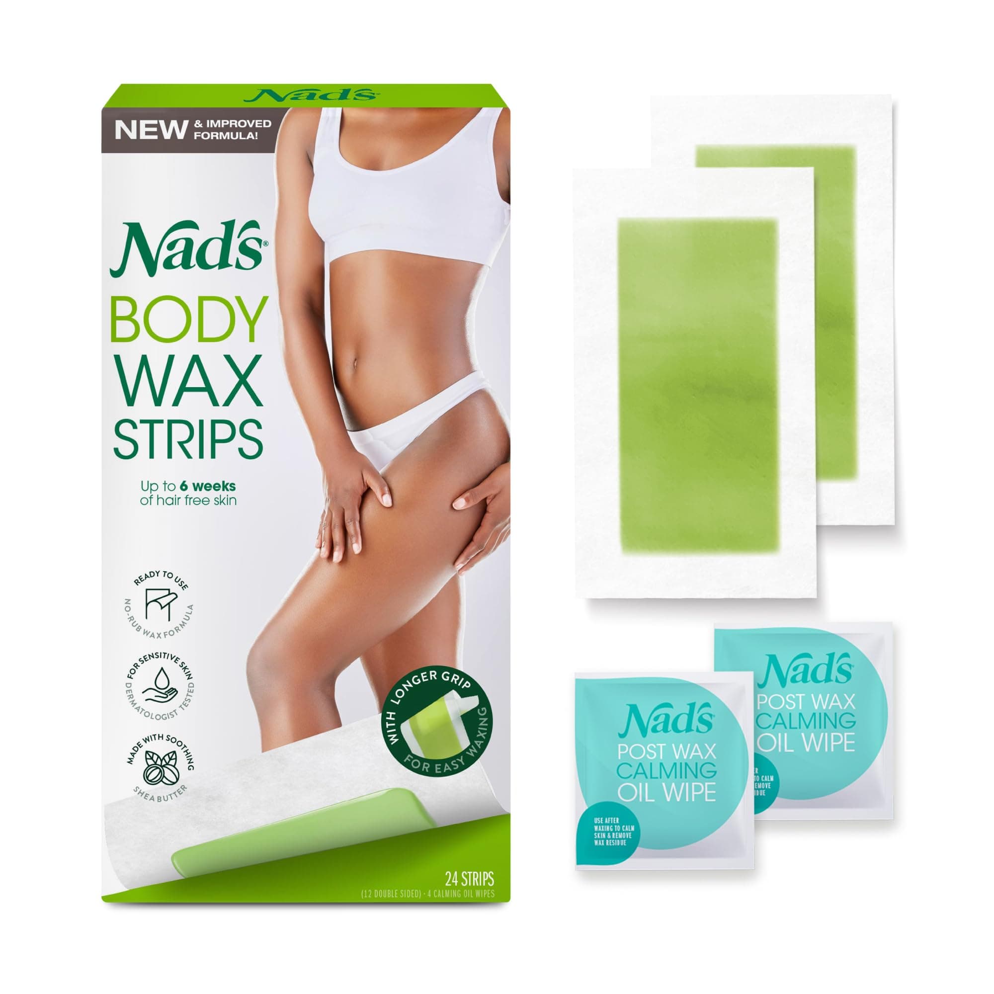 Body Wax Strips, 24 Strips