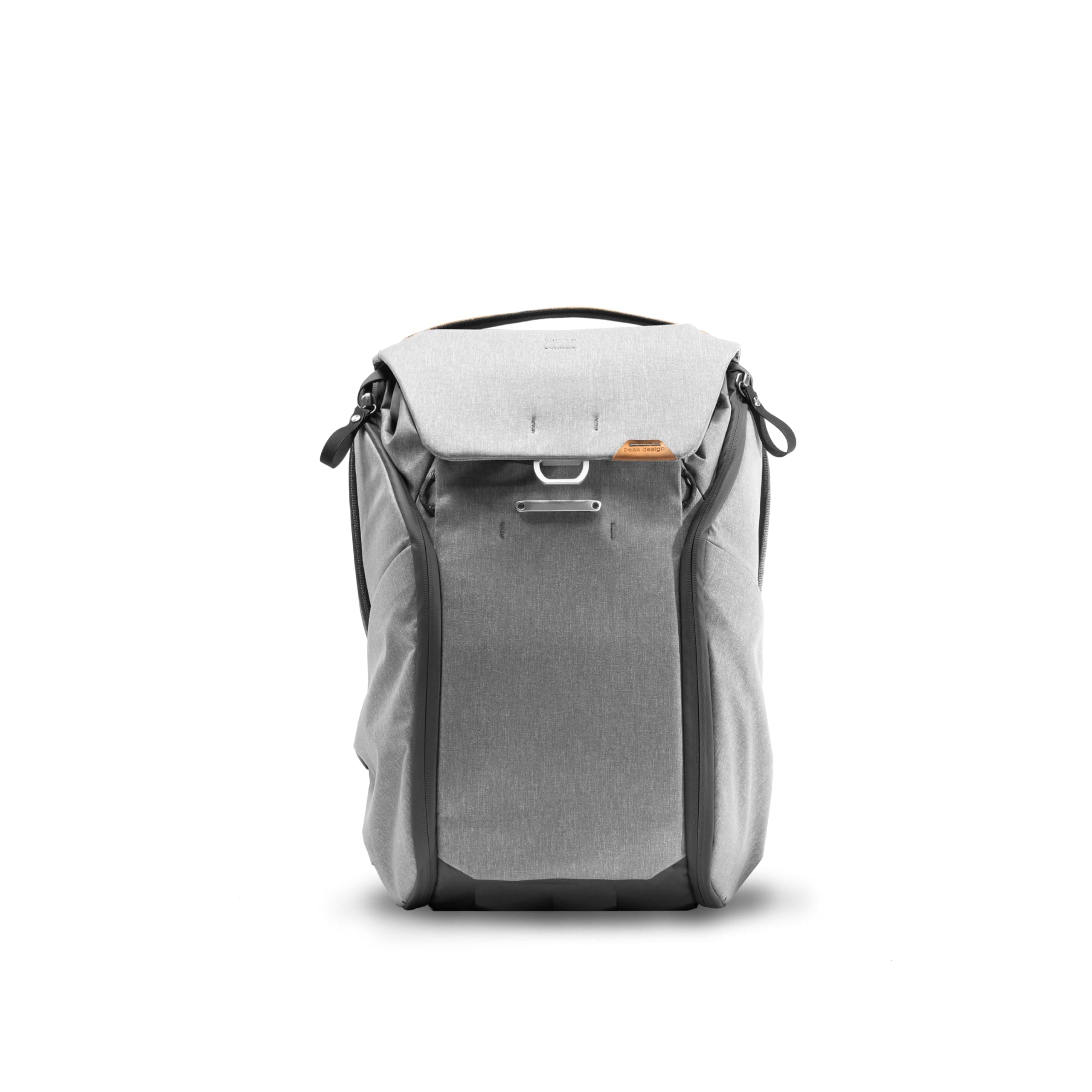 Peak Design Everyday Backpack 20L, Ash, MagLatch Top, Dual Side Access, FlexFold Dividers, Fits 15" Laptop, For Camera Carry, Daily Commutes or Travel, Versatile Backpack for Men and Women