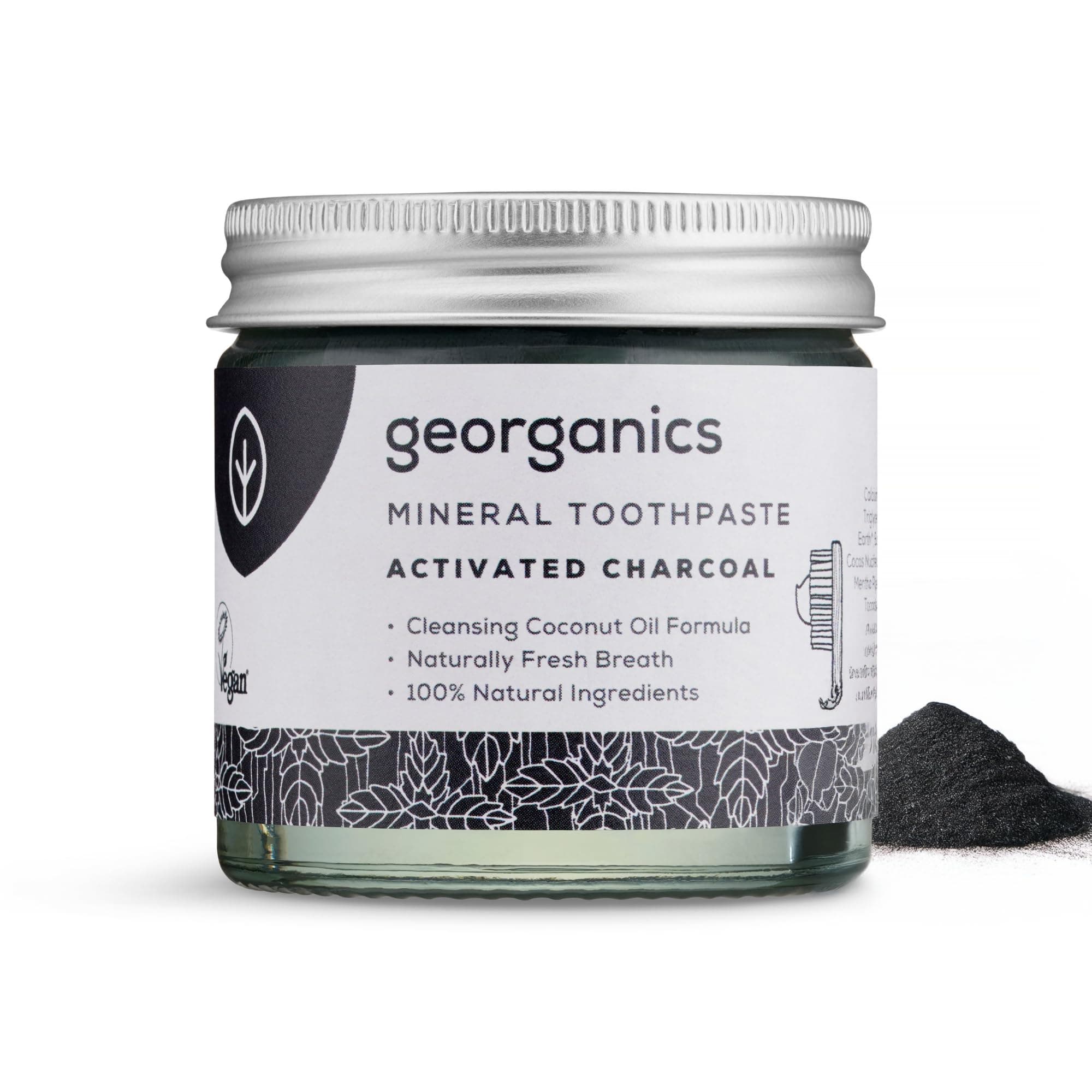 georganics Georganics Toothpaste 60mL, Toothpaste (Activated Charcoal)