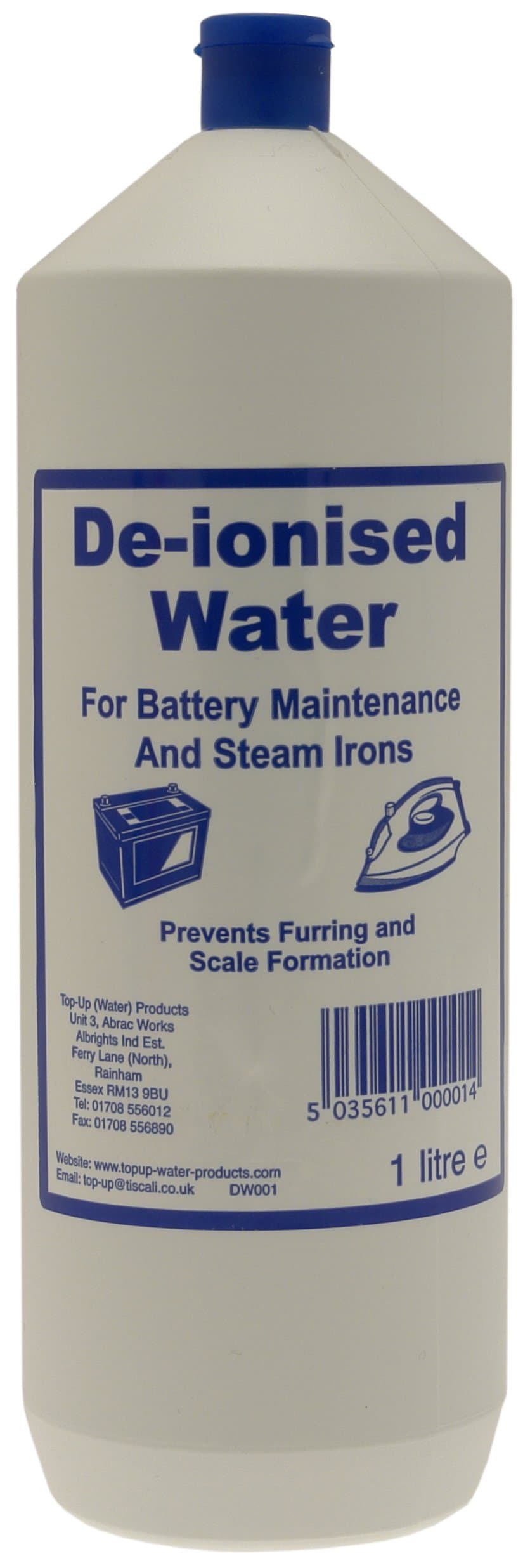 DW001 De-Ionised Water 1 L - white