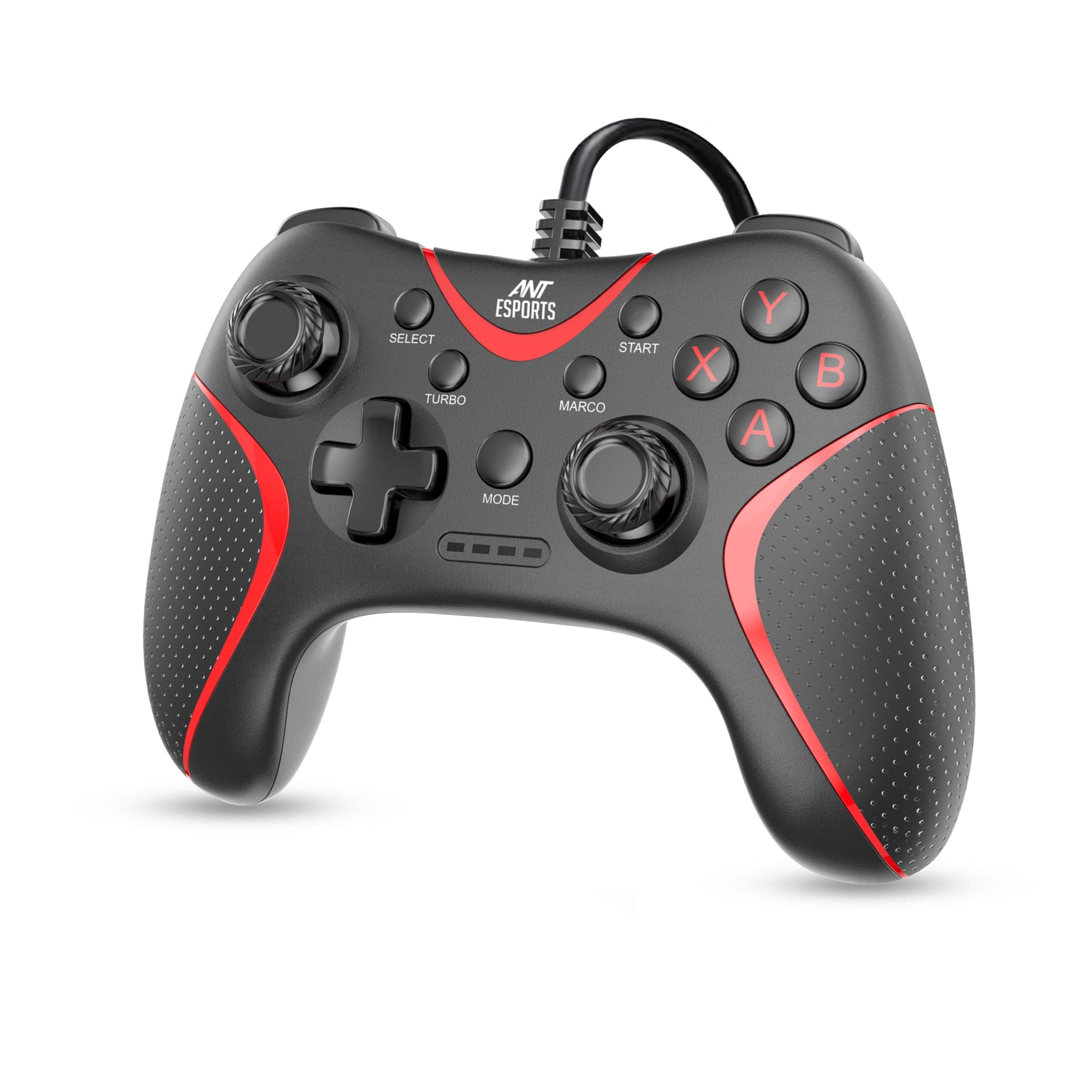 GPL200 Wired Gaming Controller Game Controller Joystick with Dual-Vibration Turbo and Trigger Buttons for Windows PC/ PS3/ Android TV Box(Black)