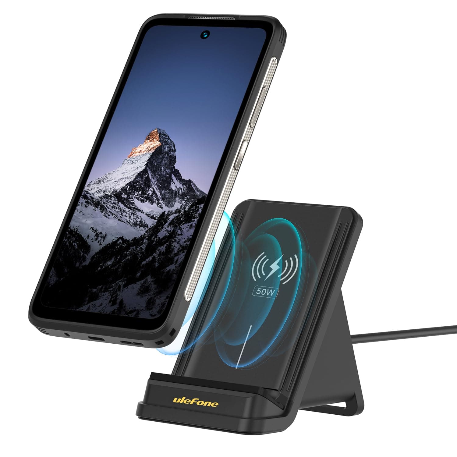 Ulefone WCS01 50W Wireless Charger, 50W Max Fast Wireless Charging Stand, Fast Charge Compatible with Ulefone Armor 23 Ultra