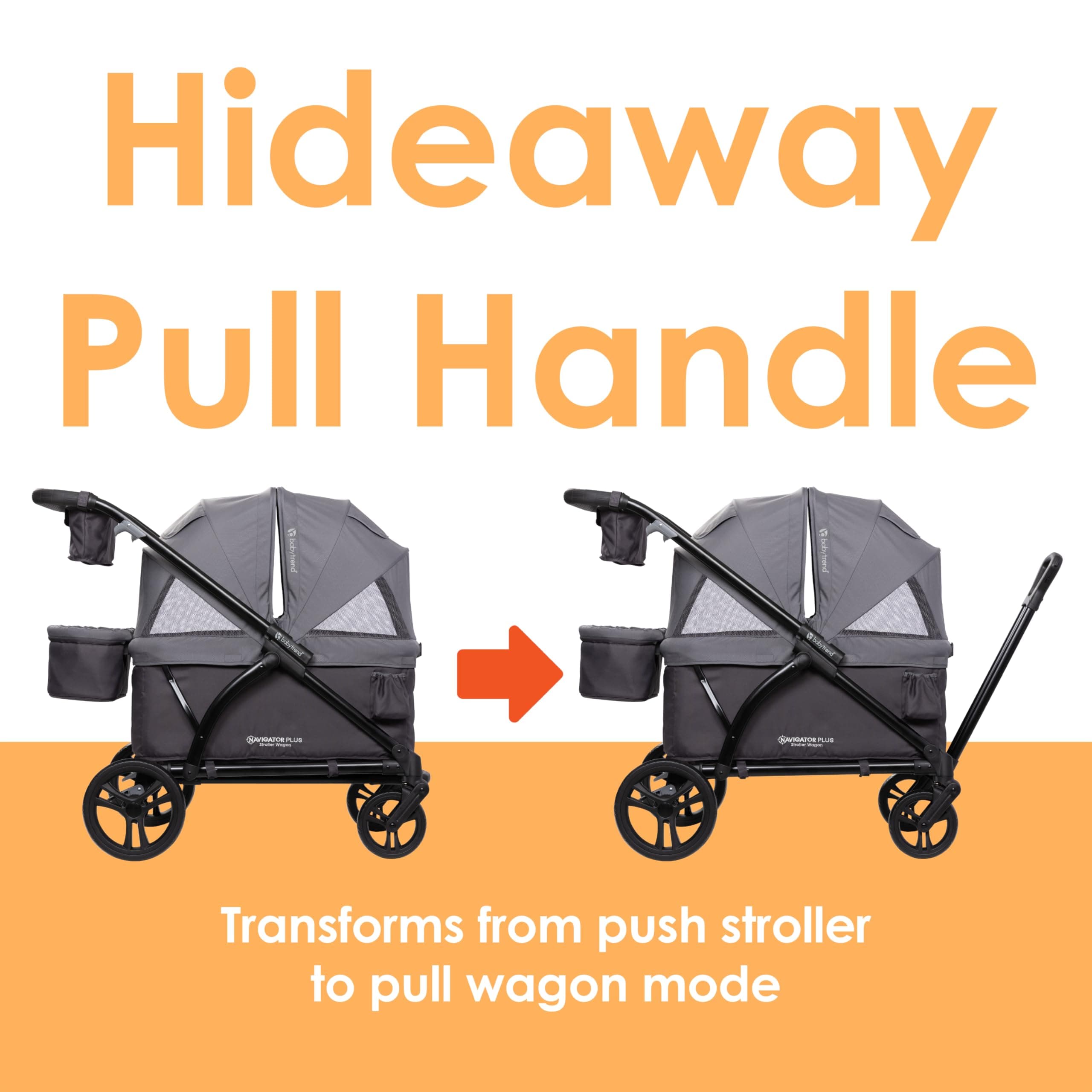 Baby Trend Navigator Plus 2-in-1 Stroller Wagon, Dash Plum