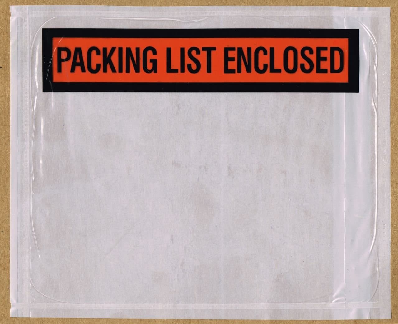 5 - 7" X 10" - Packing List Enclosed Envelopes