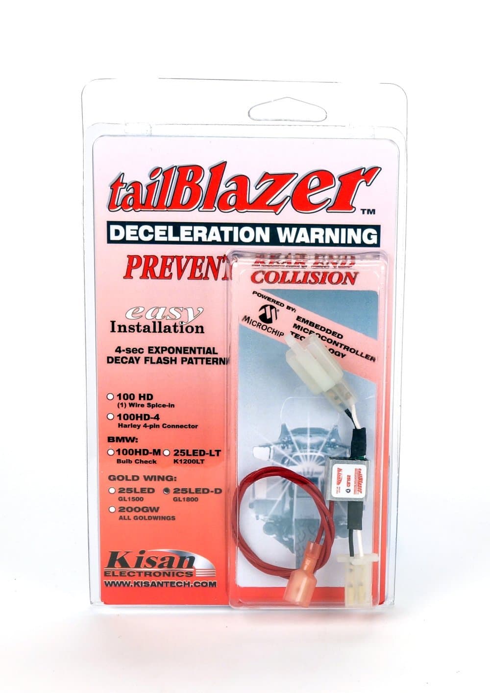 25LED-D. Deceleration Warning helps prevent distracted motorist driving up your tailpipe.