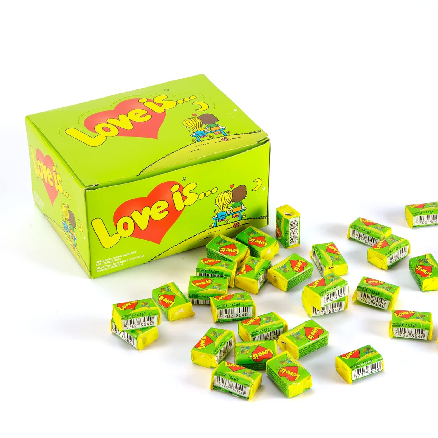 Bubble gum Love Is (Apple-Lemon)