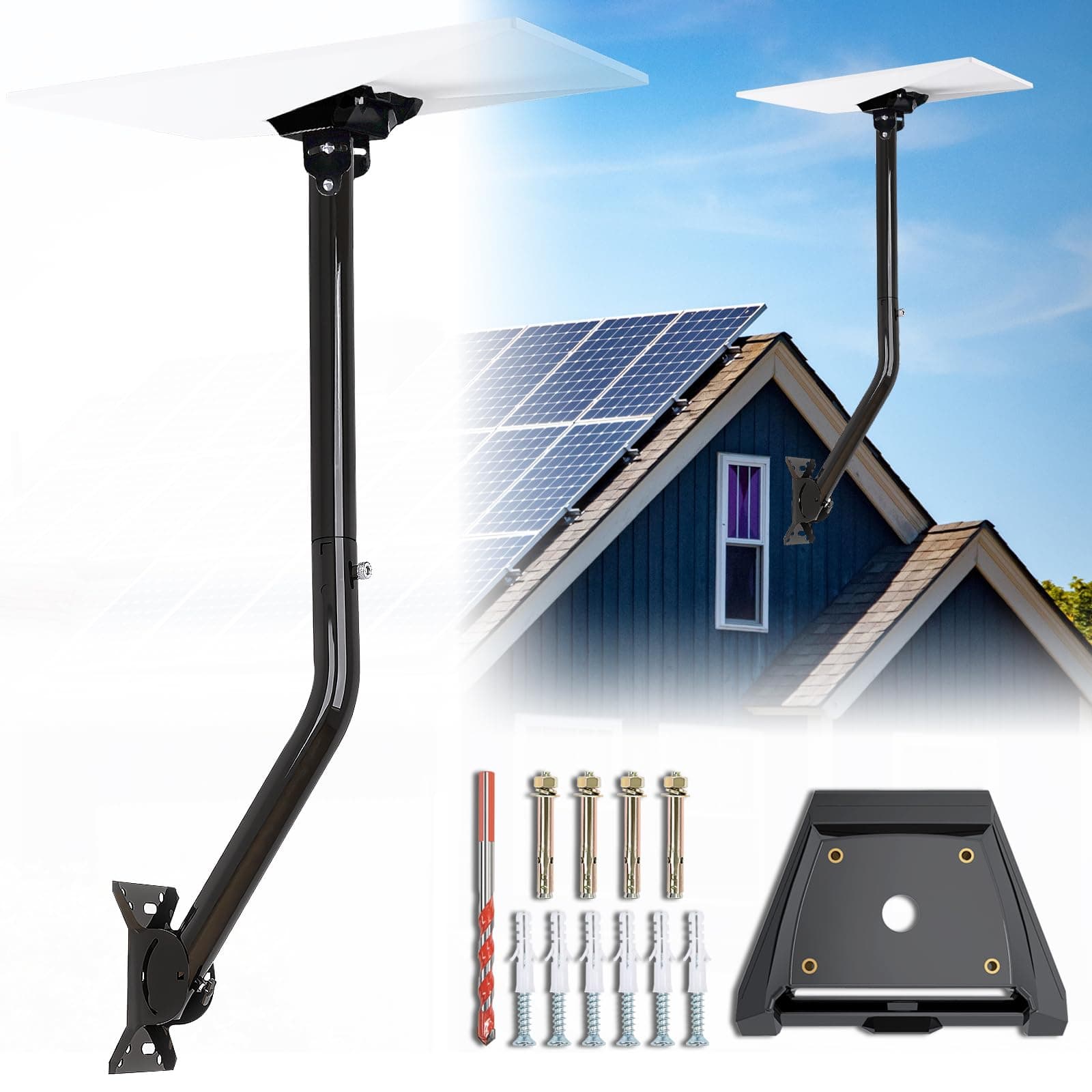 SpaceX Starlink Gen 3 Mounting Kit - Adjustable Wall & Roof Mount with Pipe Adapter